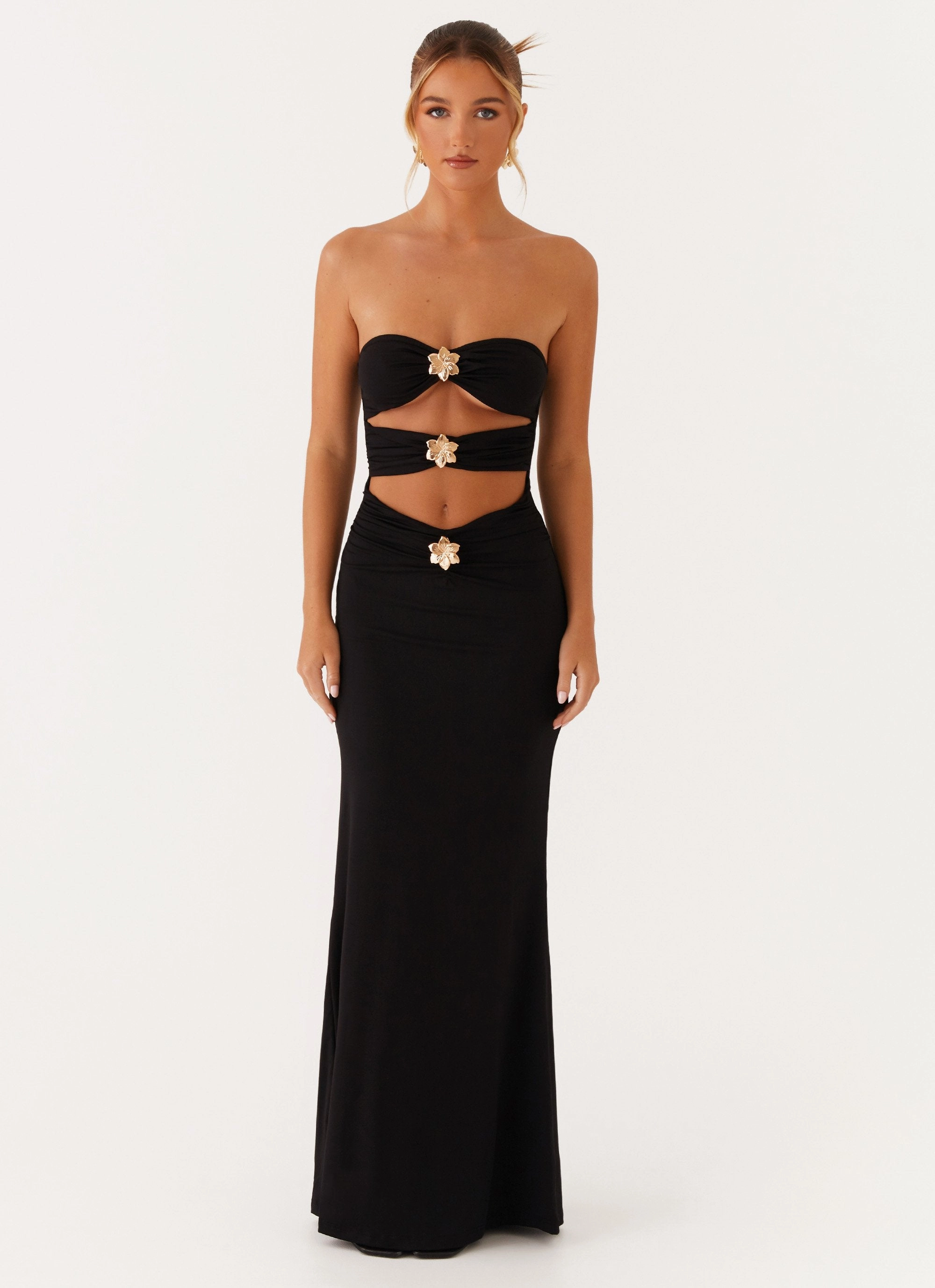 Cool Season Save Me Maxi Dress - Black