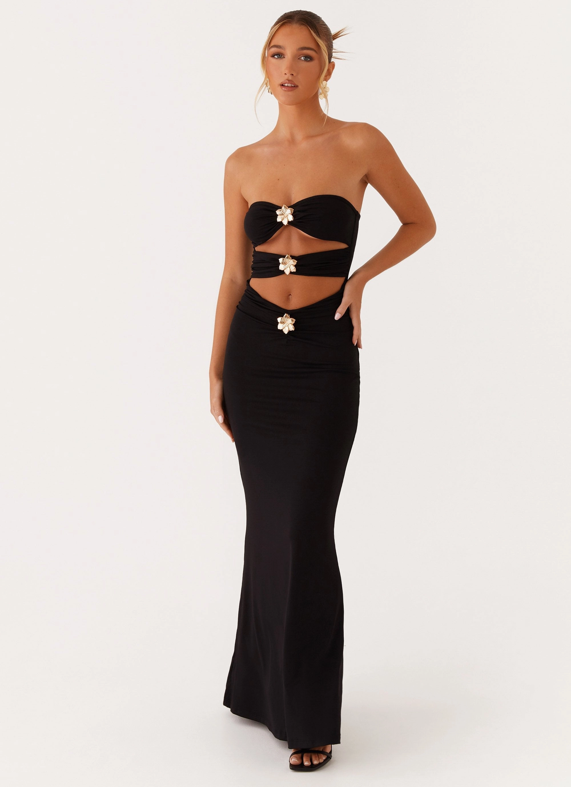 Weekend Favorite Save Me Maxi Dress - Black