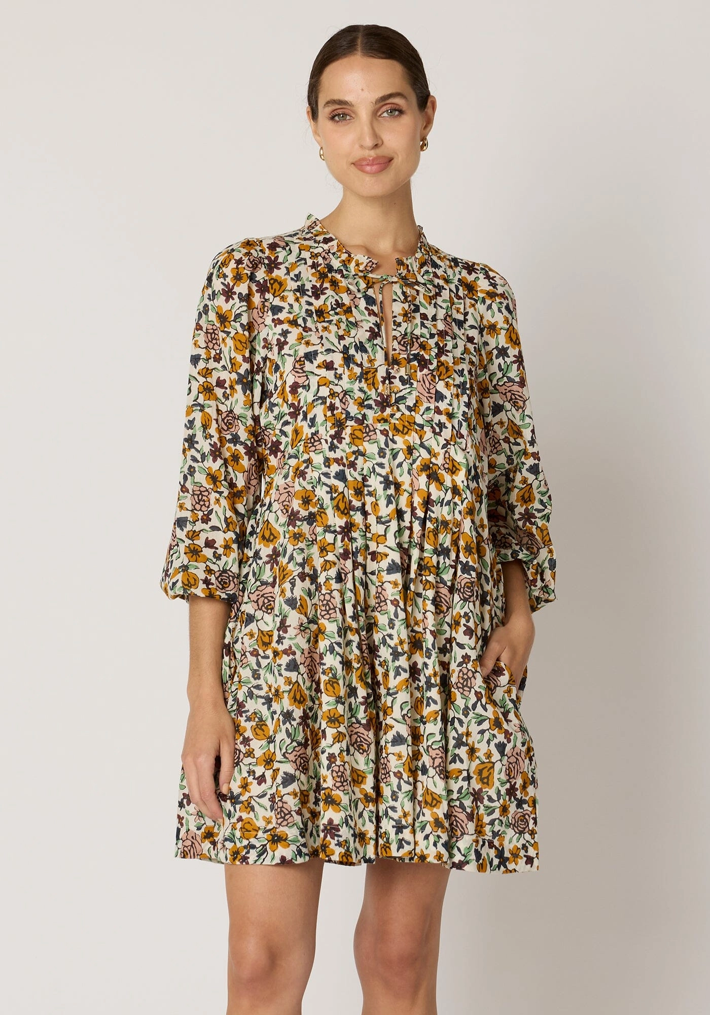 Soft Drape Scarlet Mini Dress | Wild Cosmos