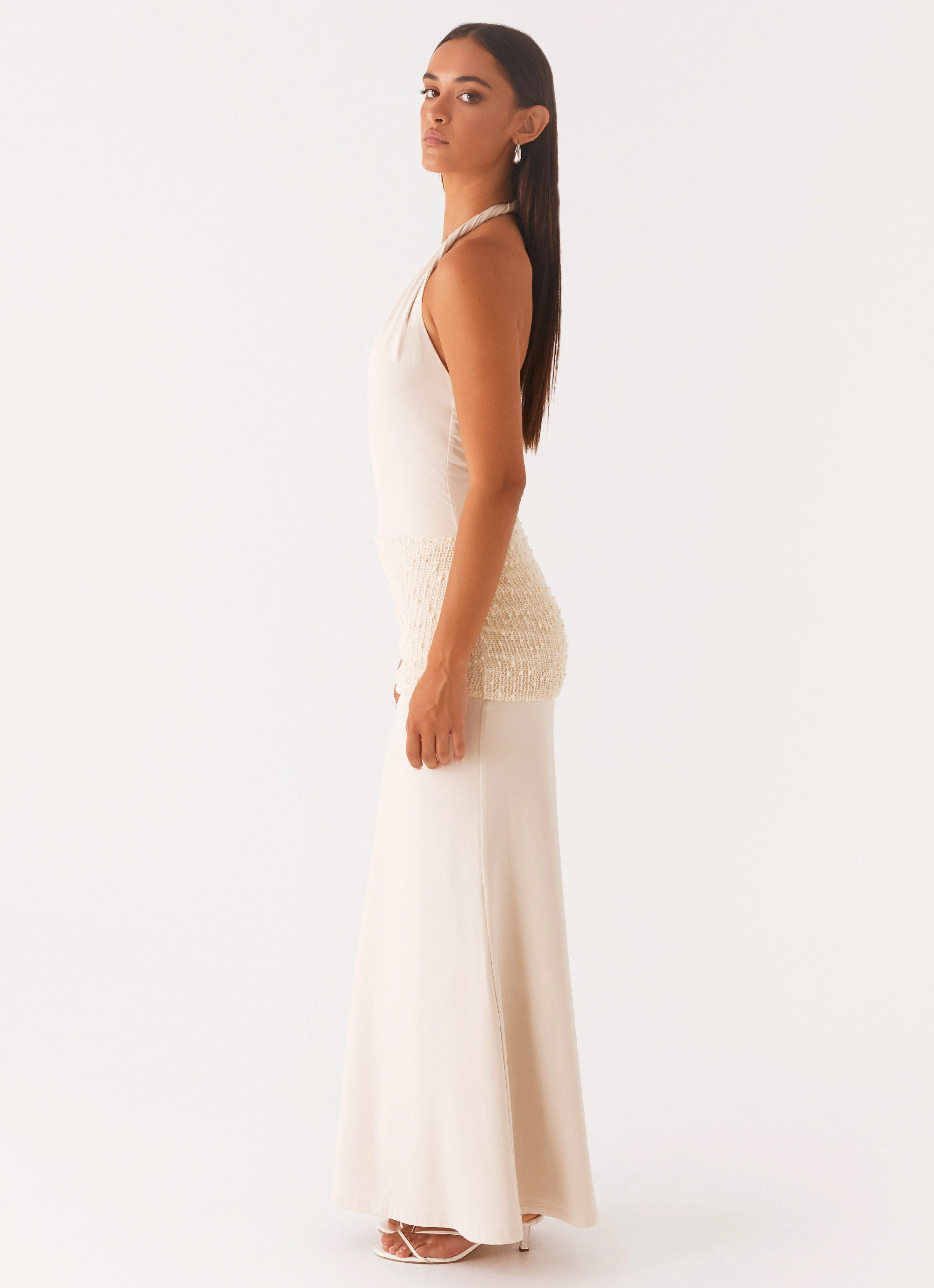 Scenic Maxi Dress - Sand Minimalist Look