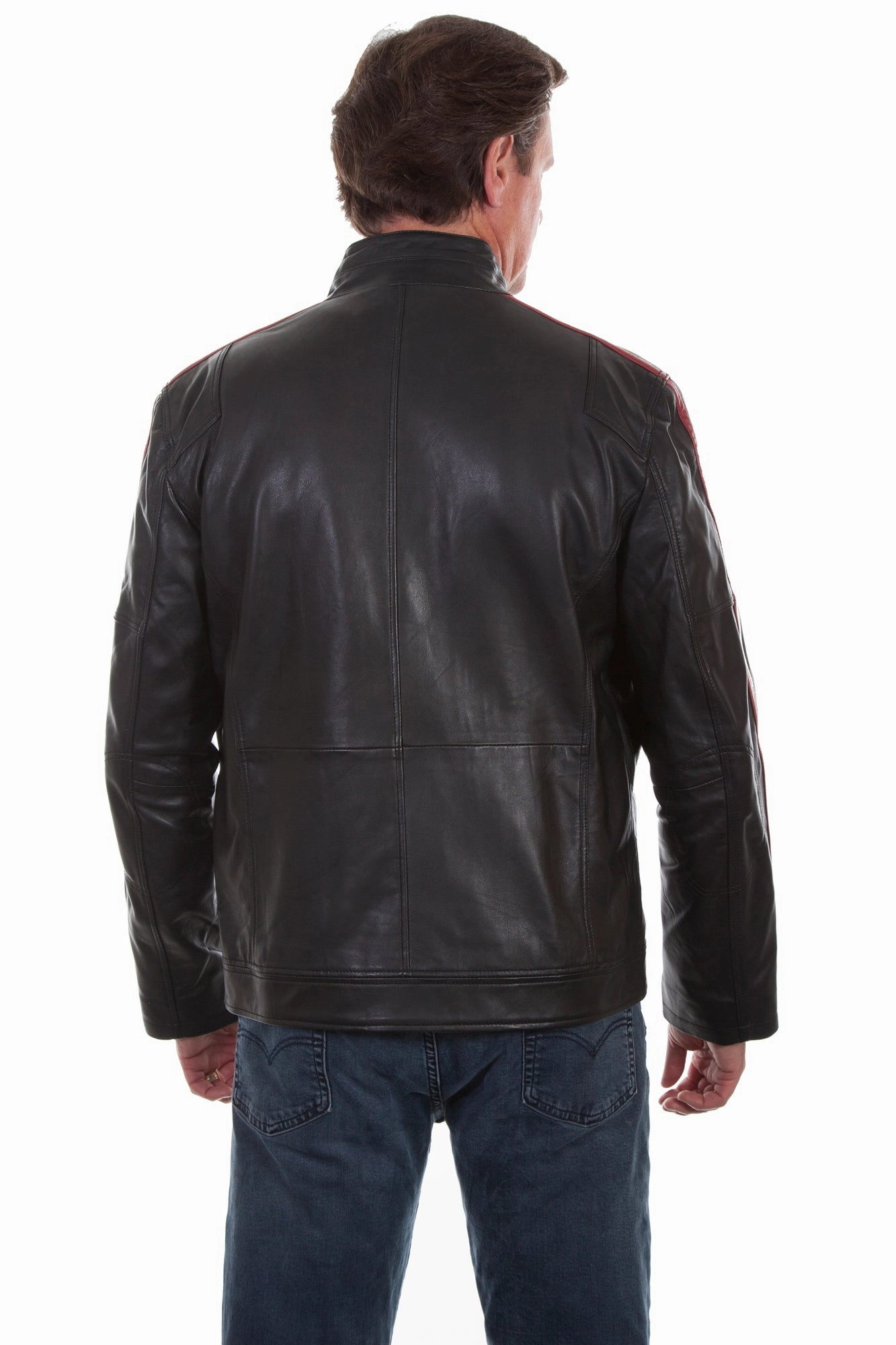 Scully Mens Black Lamb Leather Riding Jacket All Weather Adaptability NonBulkyLayering