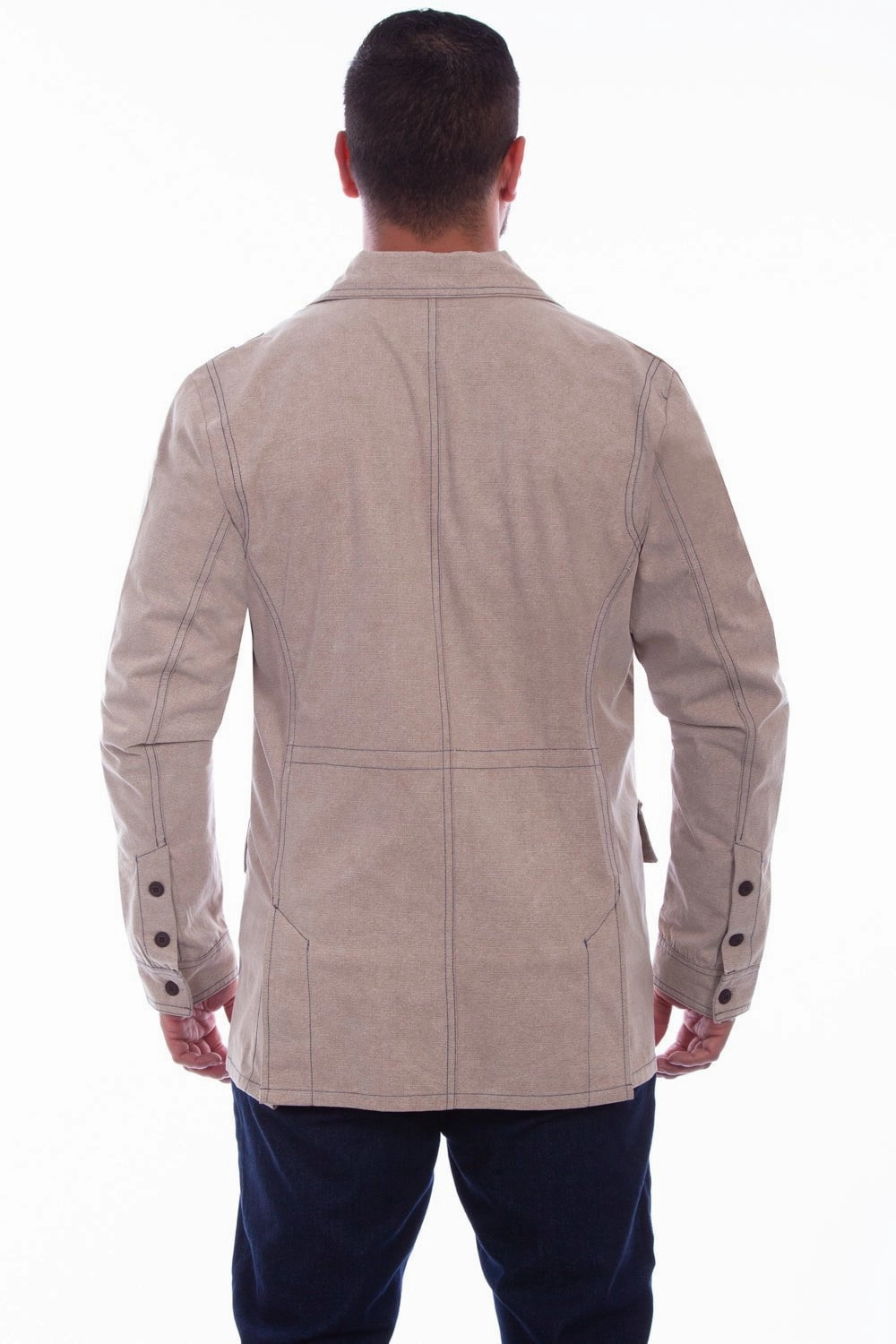 FlexFoldPackaging Scully Mens Stone 100% Cotton Departure Jacket