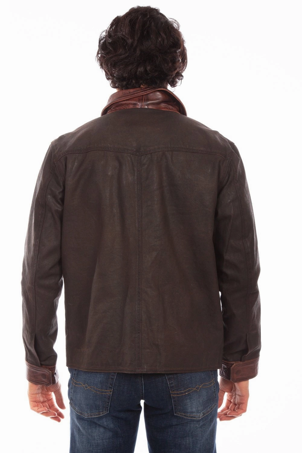 Scully Mens Unbridled Zip Brown Leather Leather Jacket Heat Retention Ergonomic Tailoring