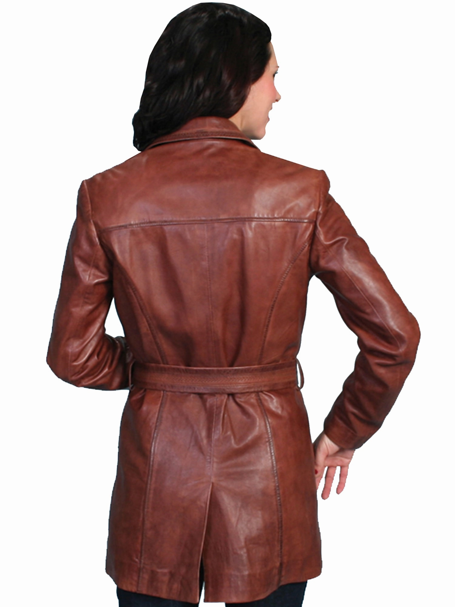 Foldable Collar Quick Wear Fit Scully Womens Black Lamb Lightweight Jacket