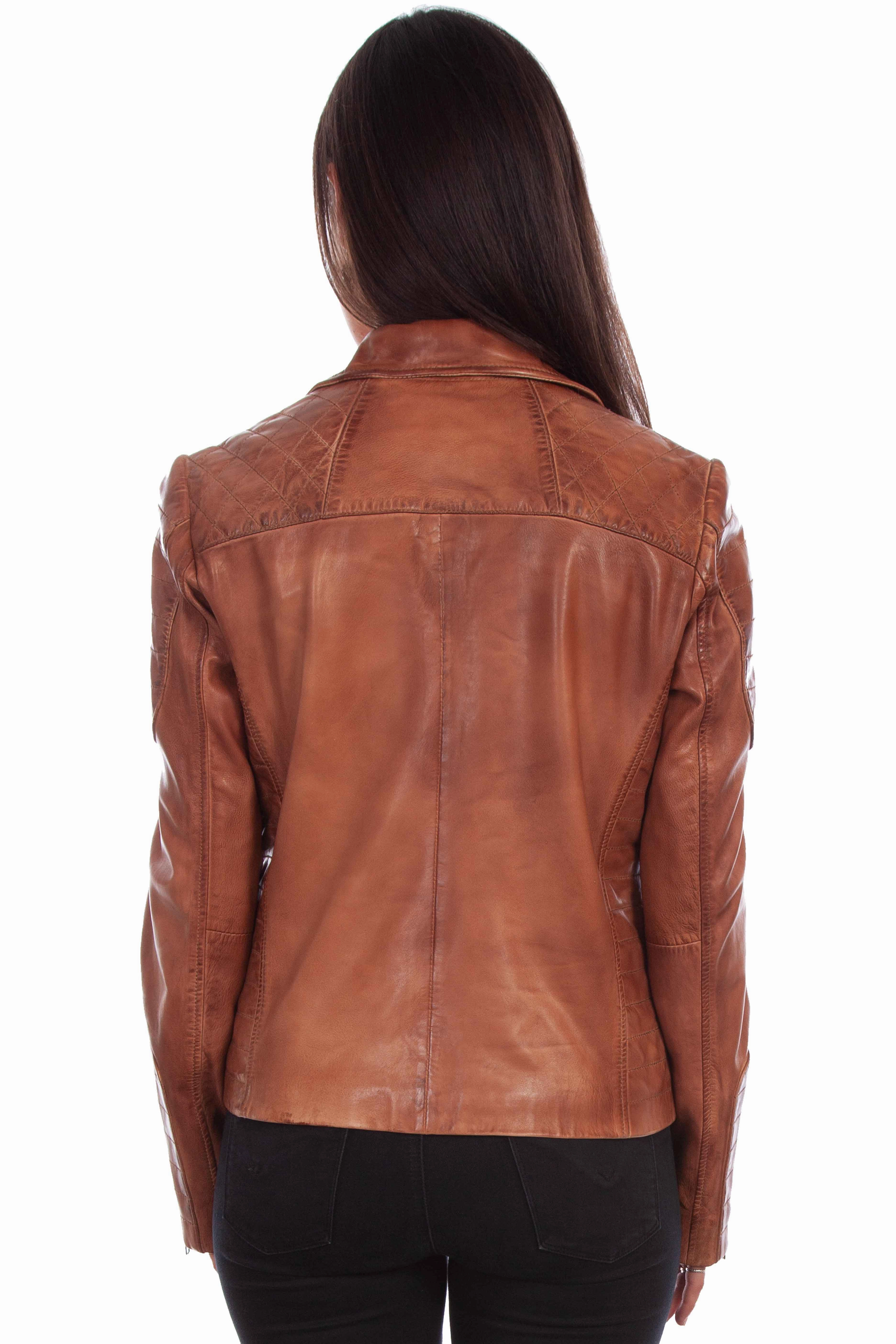 Anti Static Interior Weatherproof Seams Scully Womens Brown Leather Sanded Jacket