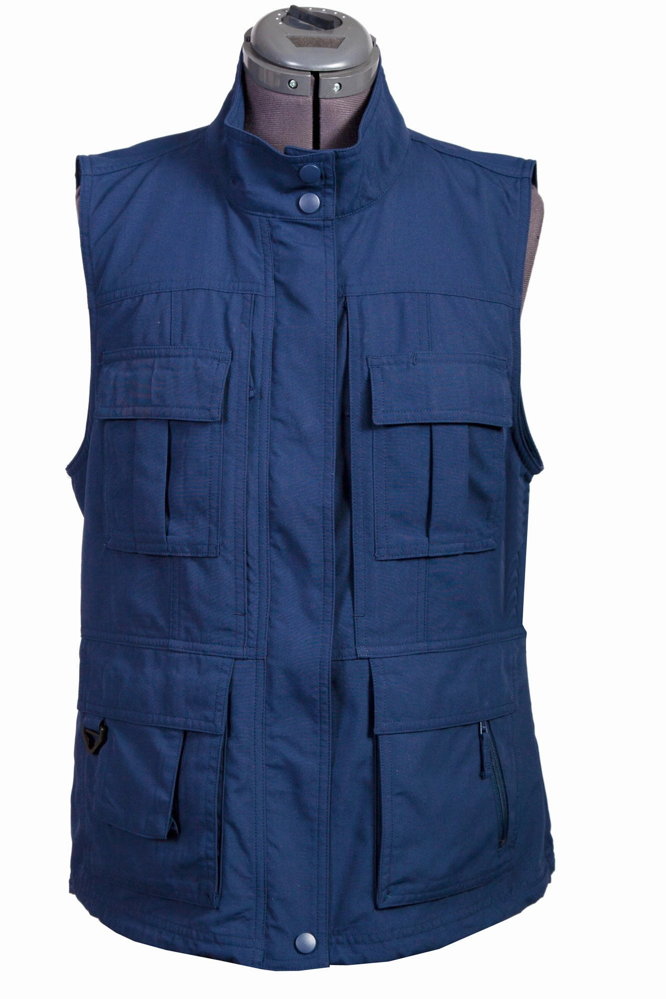 ContouredShoulderFit Scully Womens Ink Nylon Multi-Pocket Vest