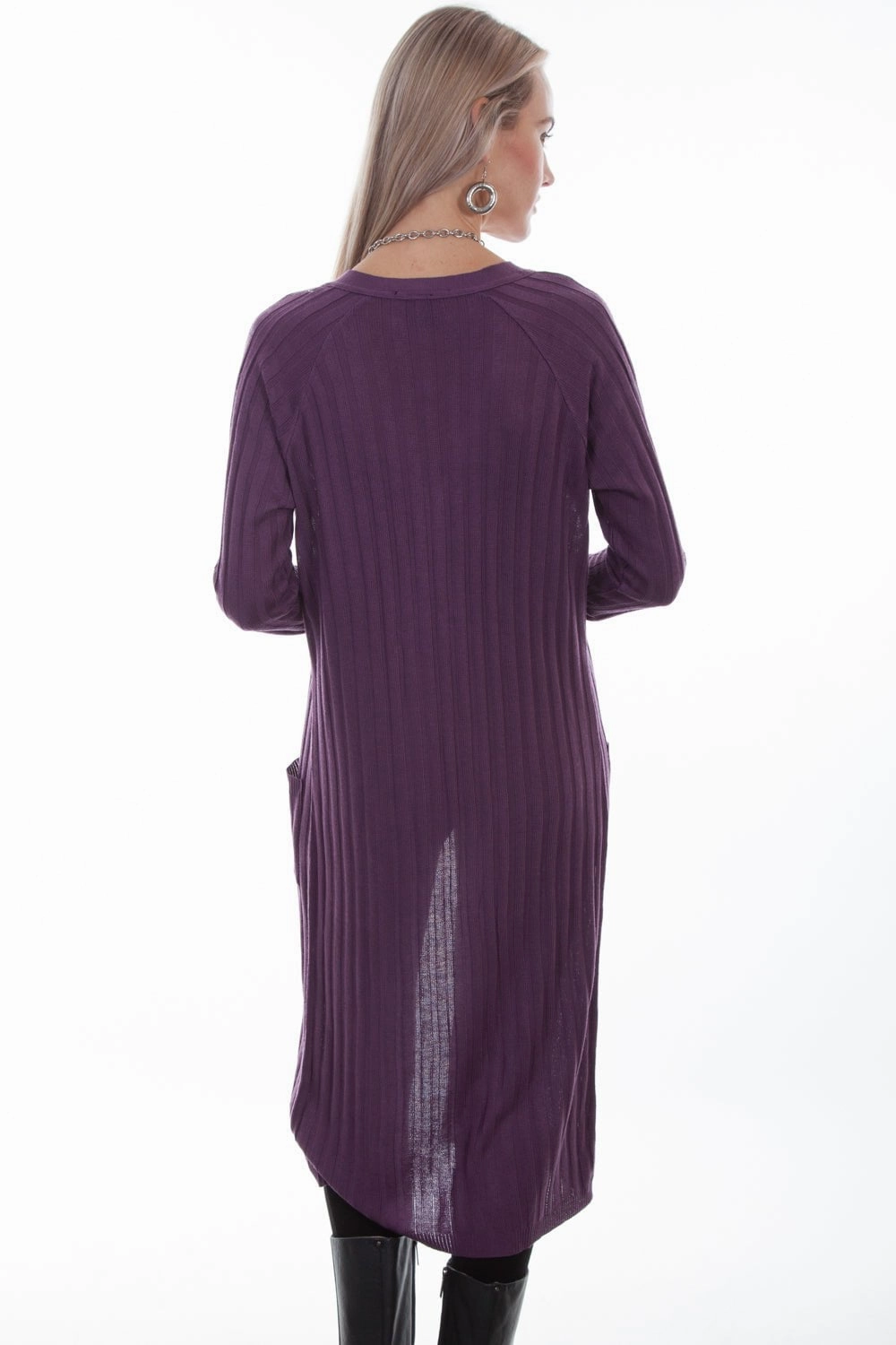 Comfy chic Chic Layering Scully Womens Iris Acrylic Long Cardigan