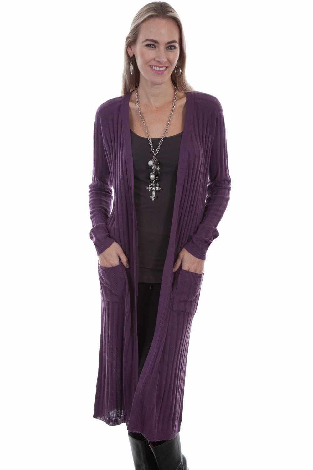 Winter Fashion Scully Womens Iris Acrylic Long Cardigan