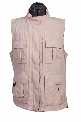Flexible Comfort Scully Womens Rose Nylon Multi-Pocket Vest