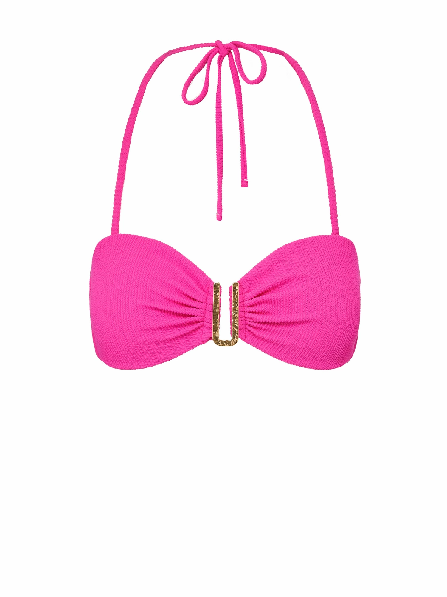 Wardrobe Staple Summer essentials Cindy Top Shocking Pink Textured Stripe