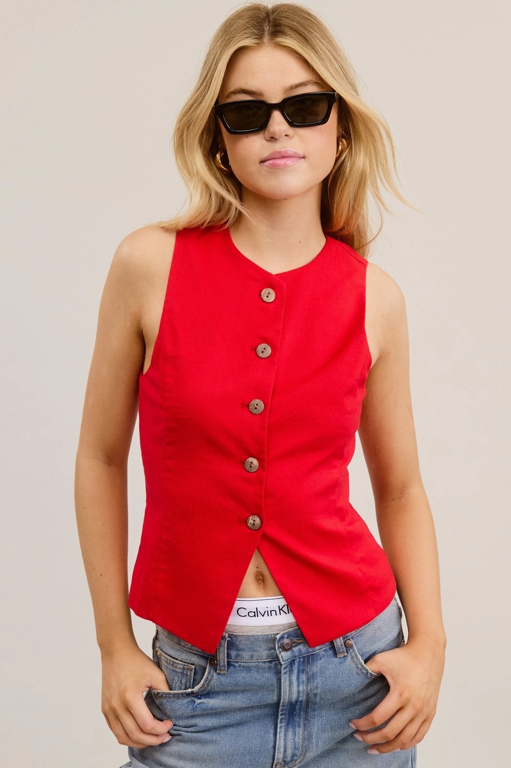 FourWayStretch True Charm Vest - Red