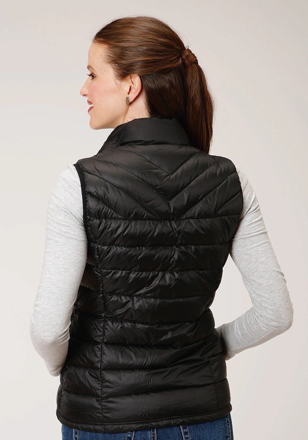 Convertible Features Warmth Retention Technology Roper Womens Parachute Down Fill Black 100% Nylon Softshell Vest