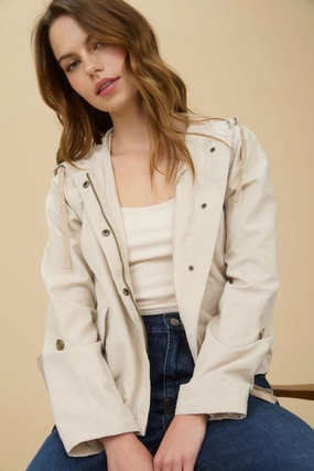 Genie Snap Button Zip Up Hoodie Magnetic Closure Options