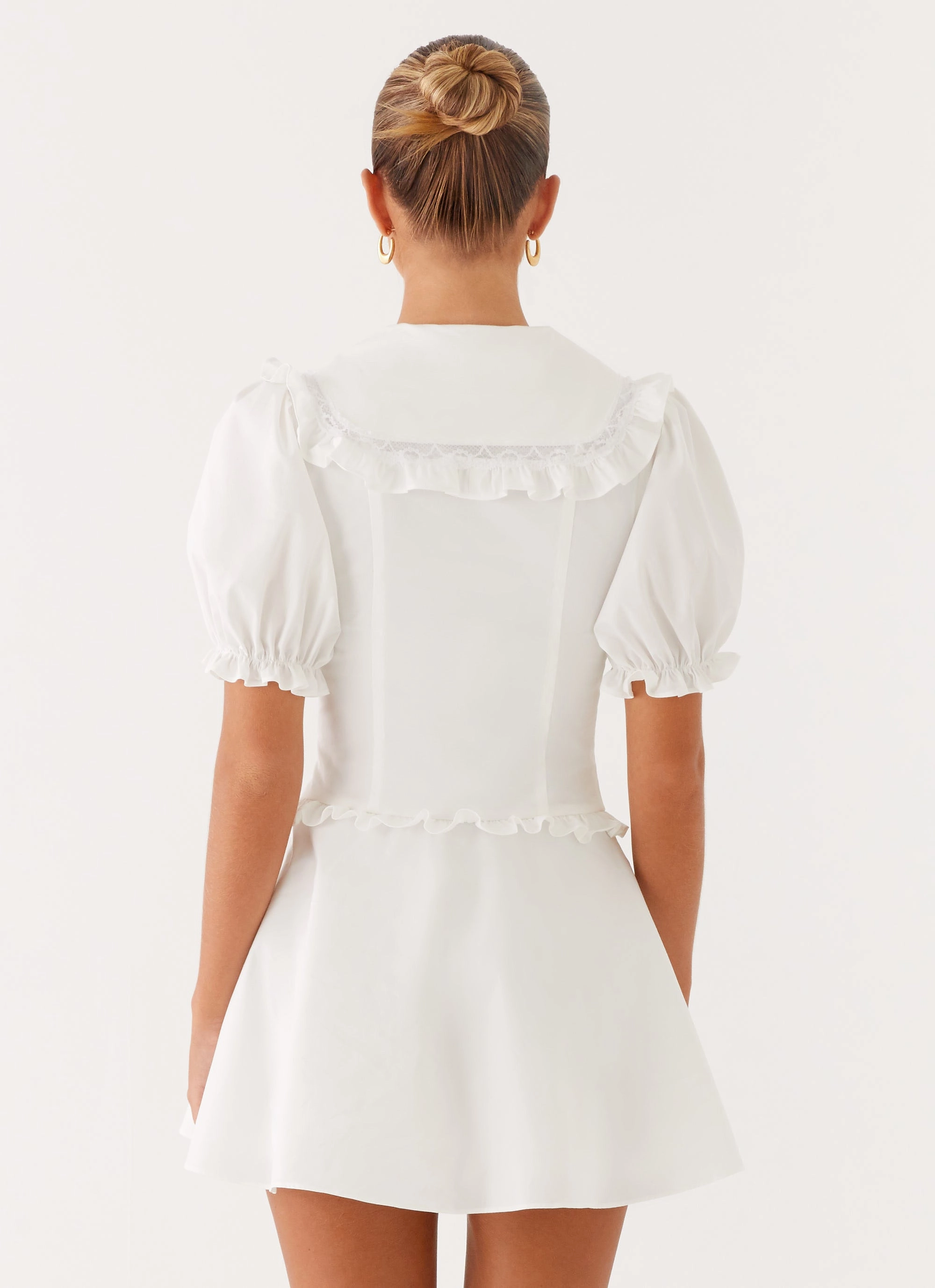 Seana Mini Dress - White Hand-Wash