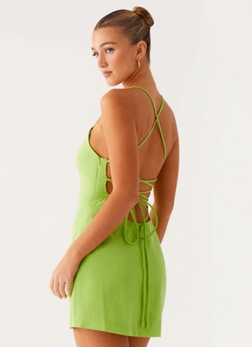 Seaside Escape Mini Dress - Lime Relaxed-fit maxi dress Chic Ensemble
