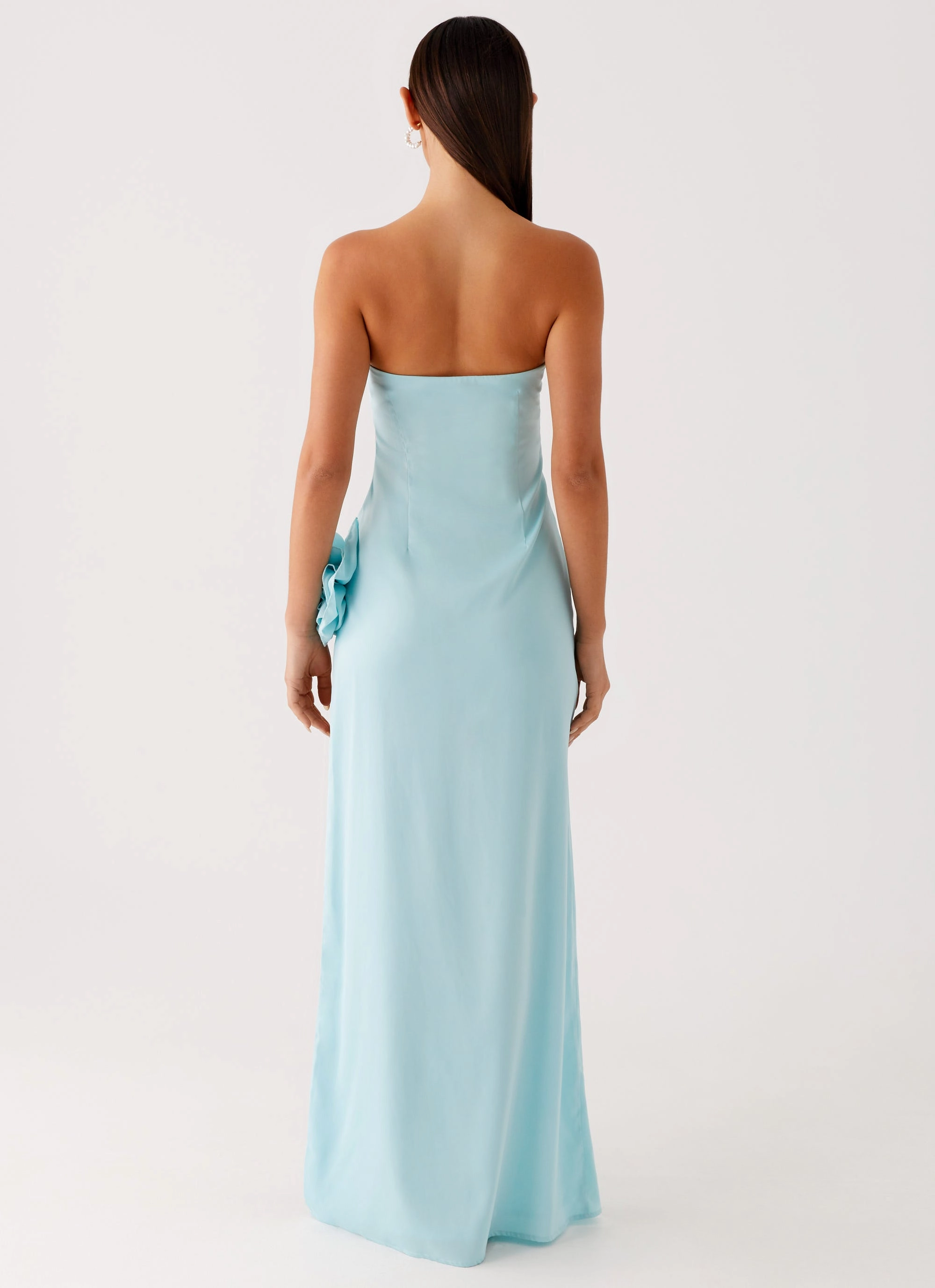 Fenway Strapless Maxi Dress - Mint Form Fitting Seasonal Mood