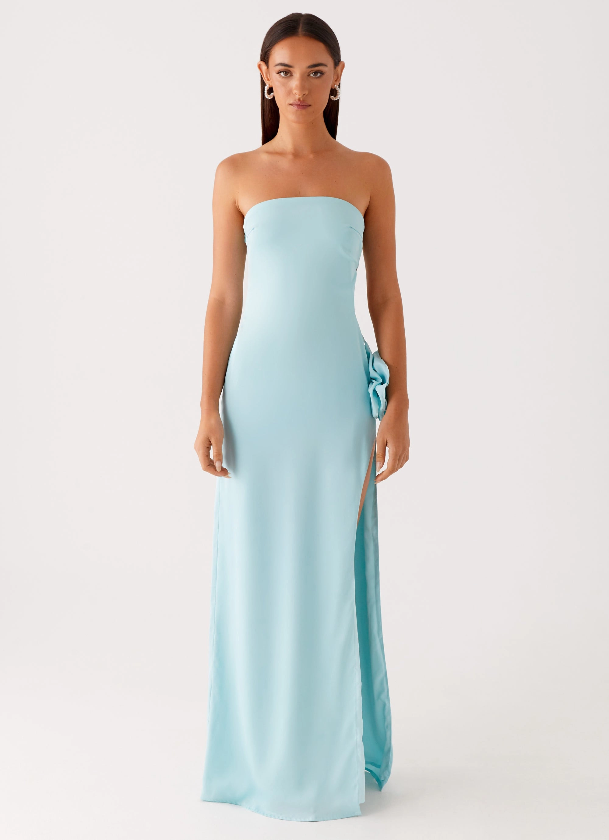 Cozy Wear Fenway Strapless Maxi Dress - Mint
