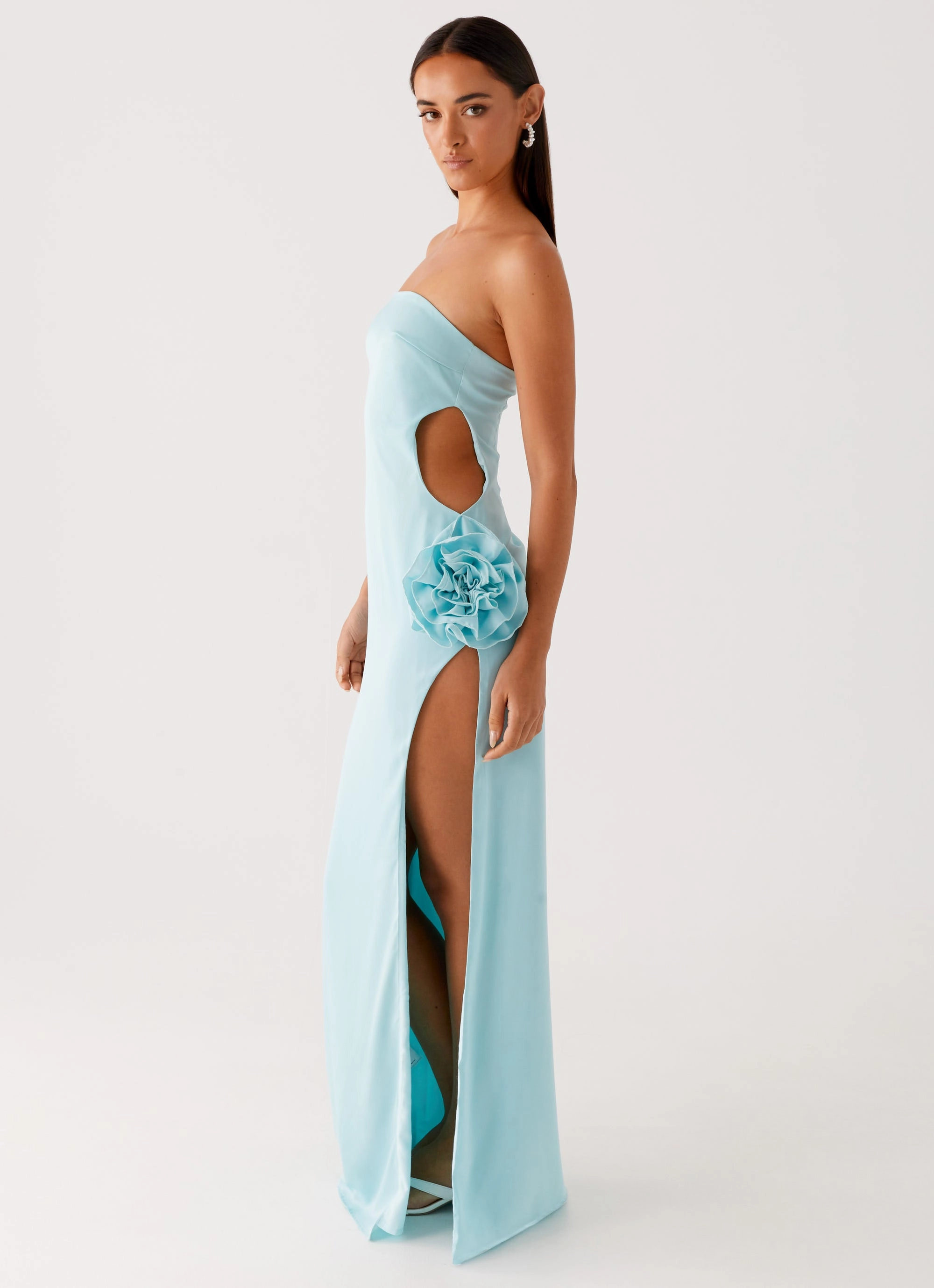 Fenway Strapless Maxi Dress - Mint Romantic Vibes Soft Comfort