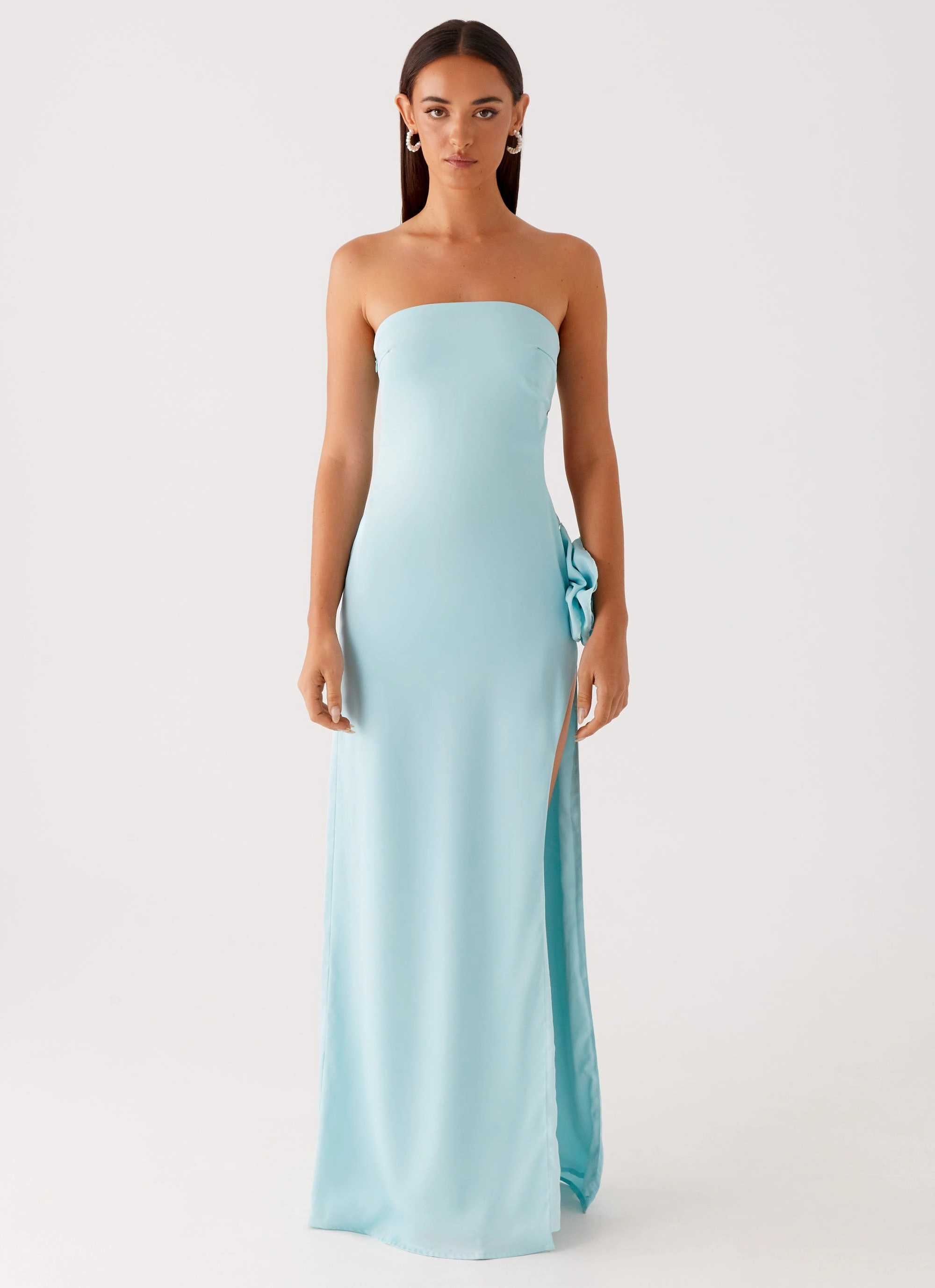 Fenway Strapless Maxi Dress - Mint Cozy and Comfortable NonIrritatingLining
