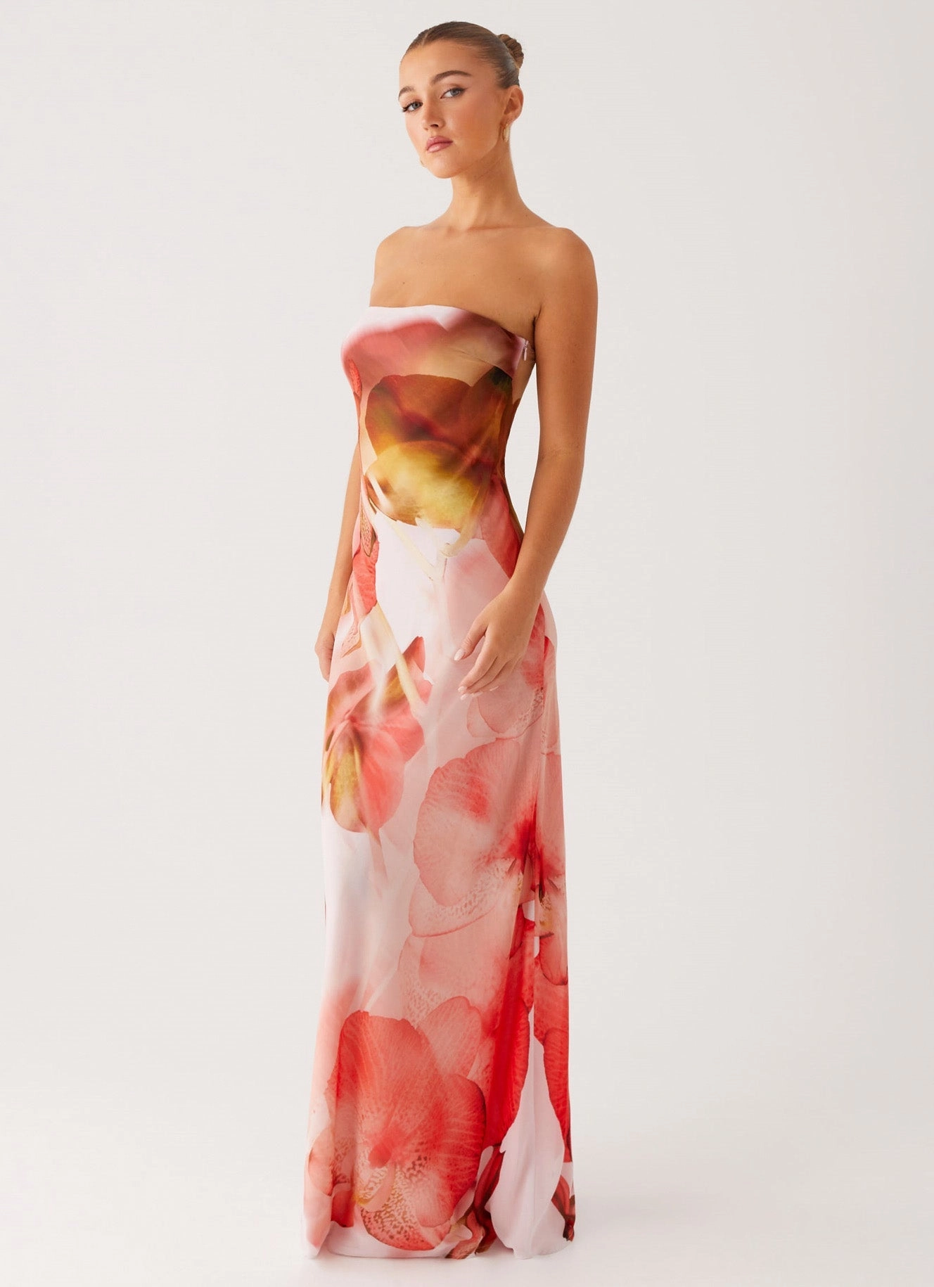 Tall Fit Reversible-Style Kunis Maxi Dress - Peach Rose
