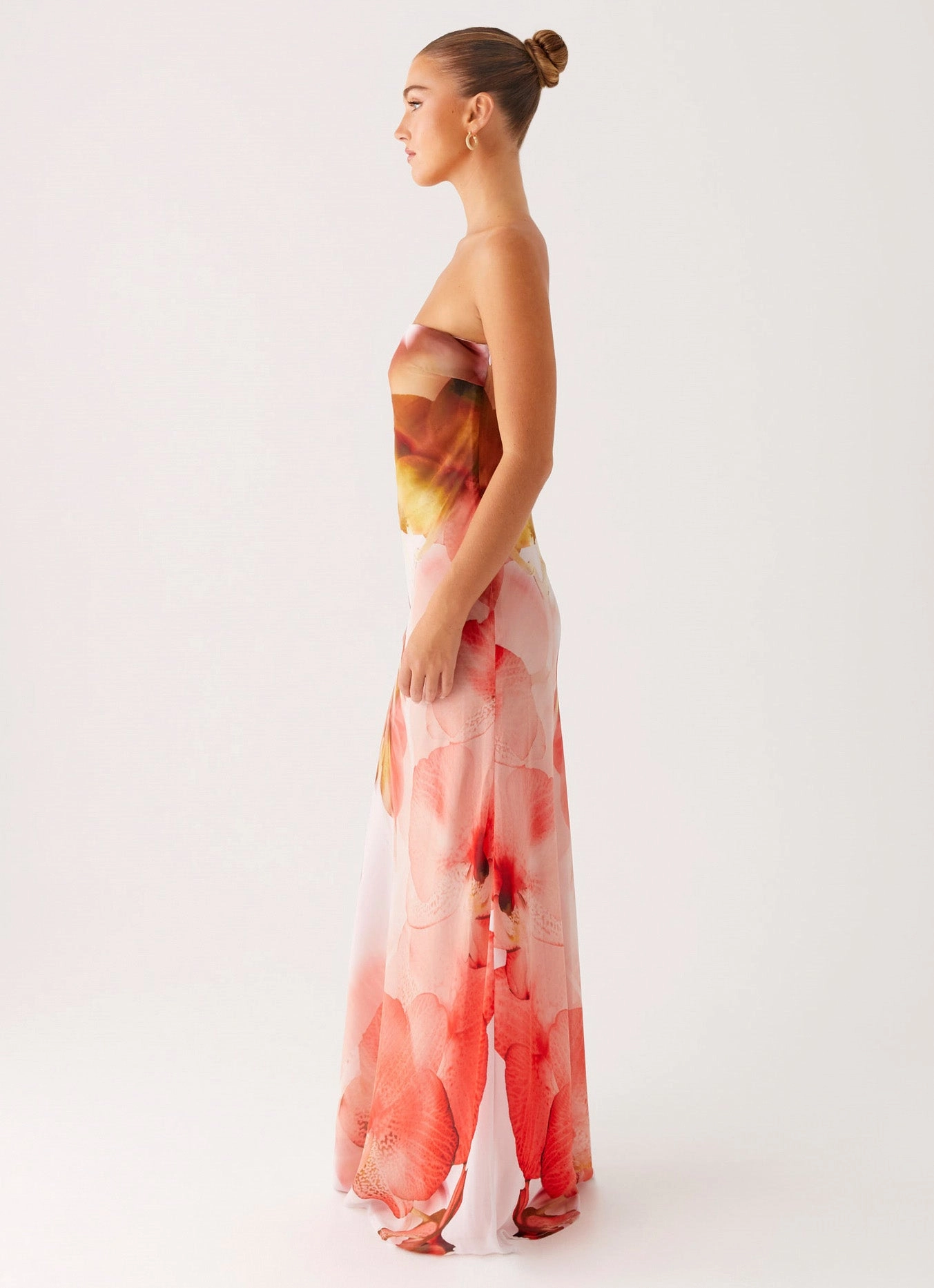 Handmade Seasonal piece Kunis Maxi Dress - Peach Rose