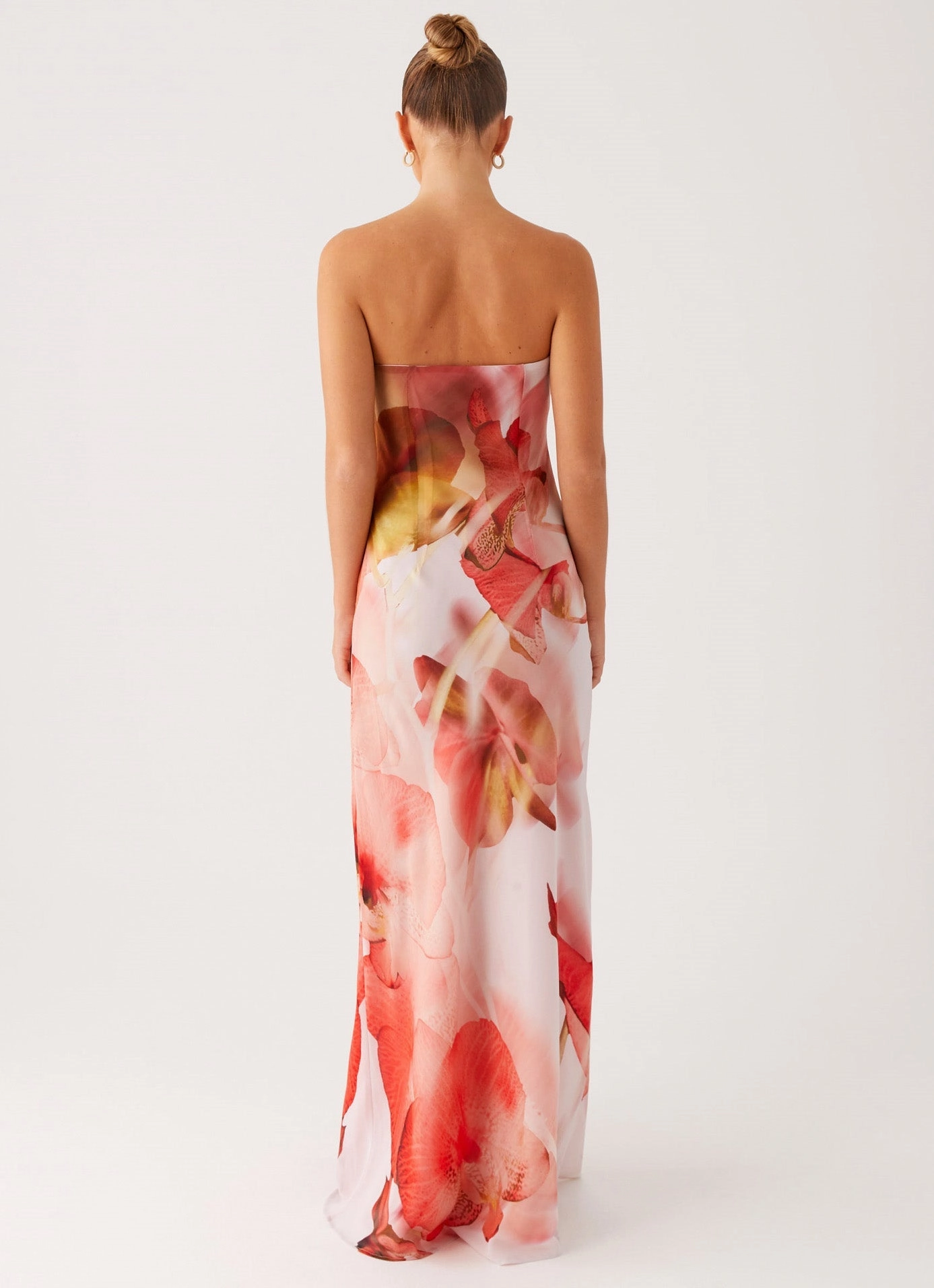 Kunis Maxi Dress - Peach Rose Elegant Outline Breathable Layering