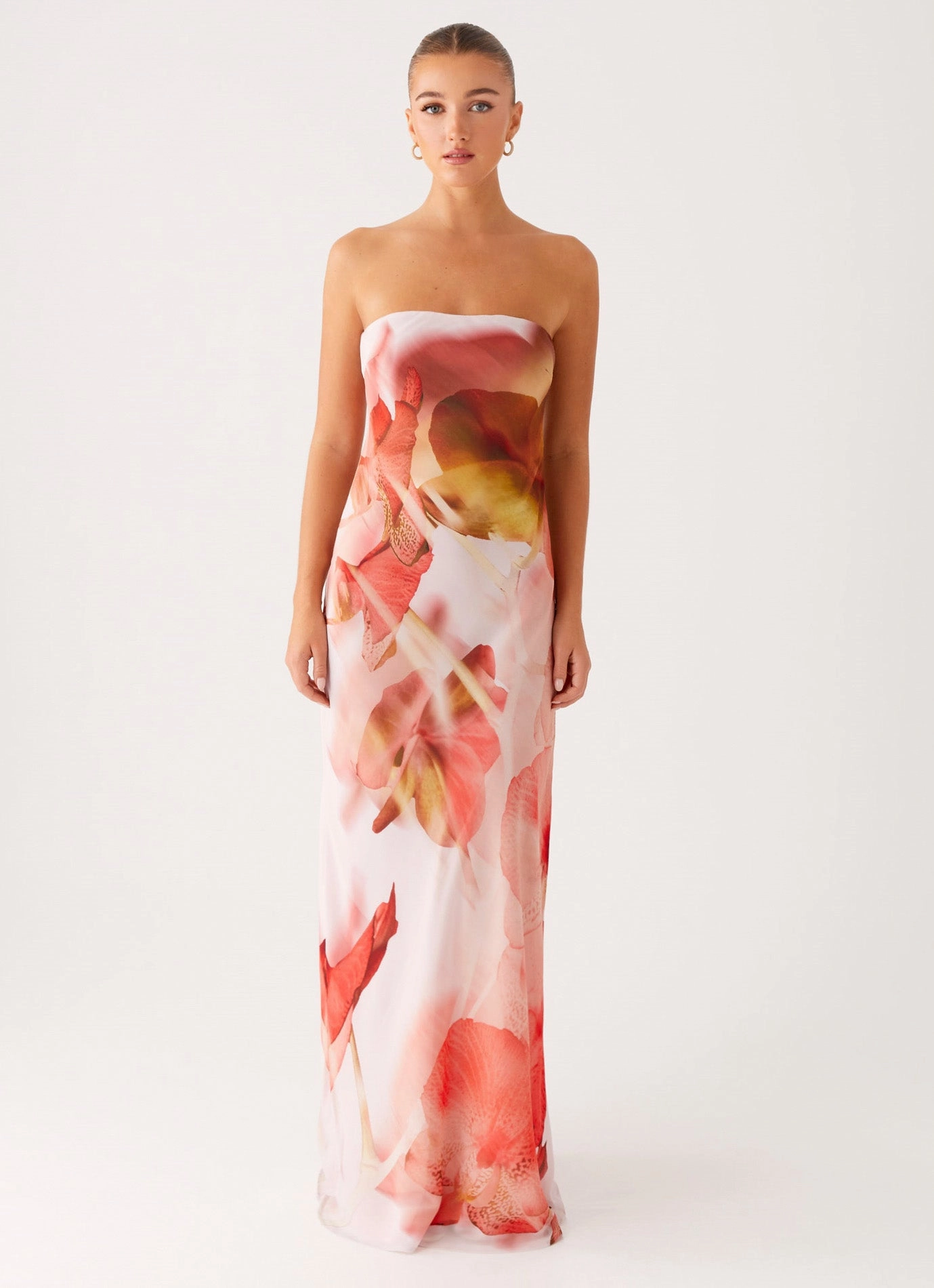 Summer Mood Fashionable Fit Kunis Maxi Dress - Peach Rose