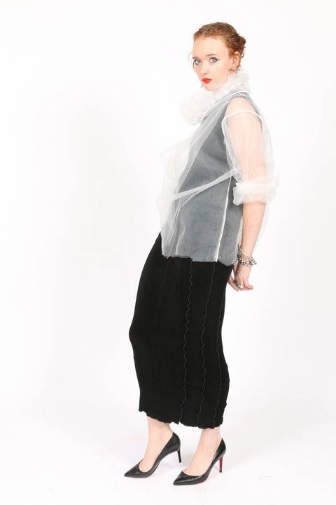 Crochet Style Bold Look SLS124 Slinky Skirt