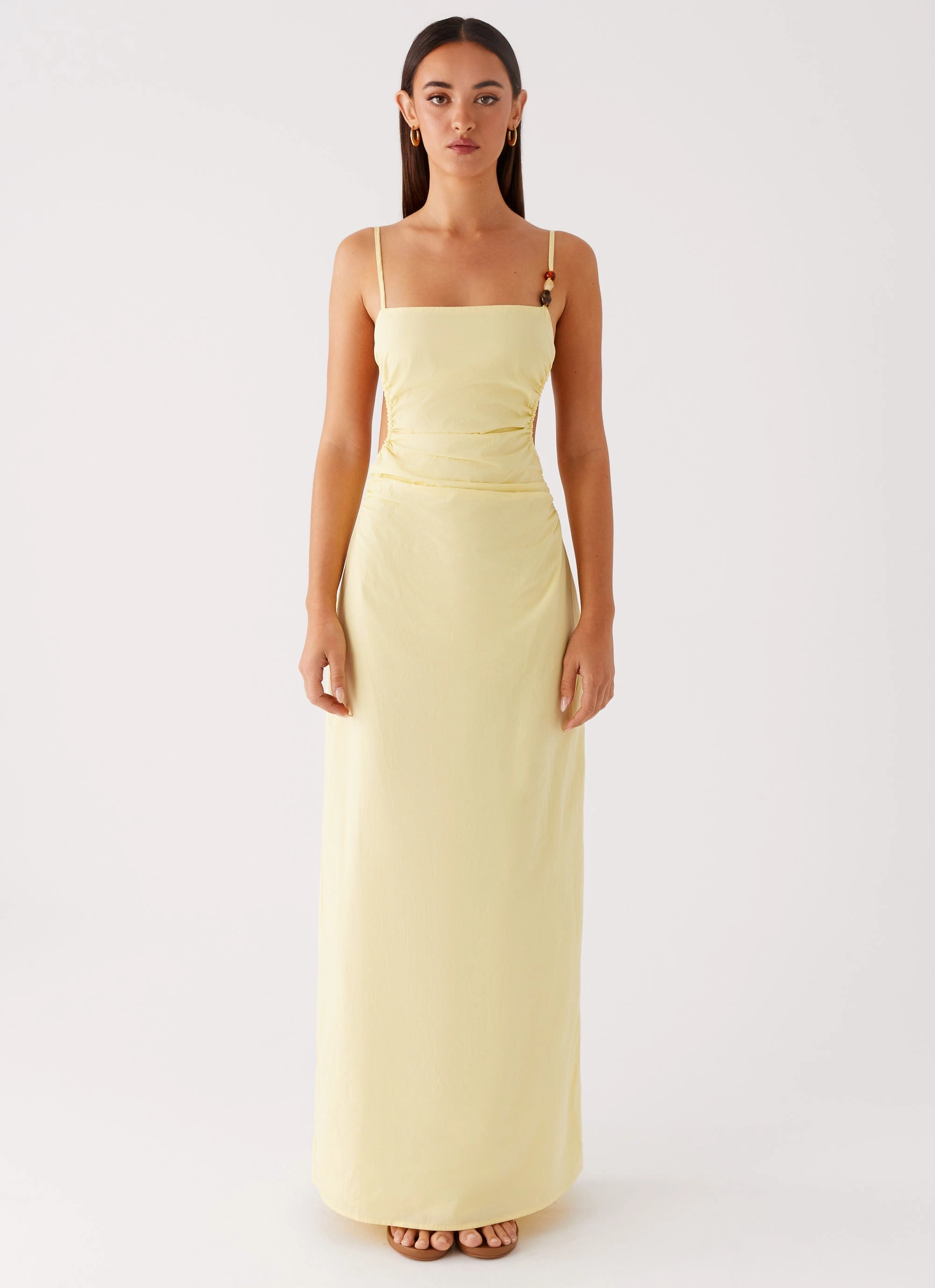 Dreamy Texture Selah Maxi Dress - Yellow