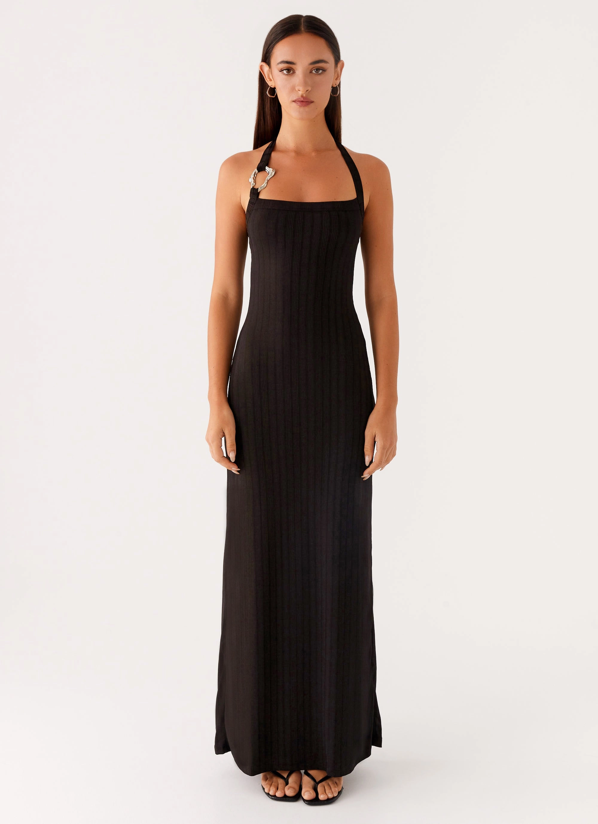 Casual event dress Easy Flow Selene Maxi Dress - Black