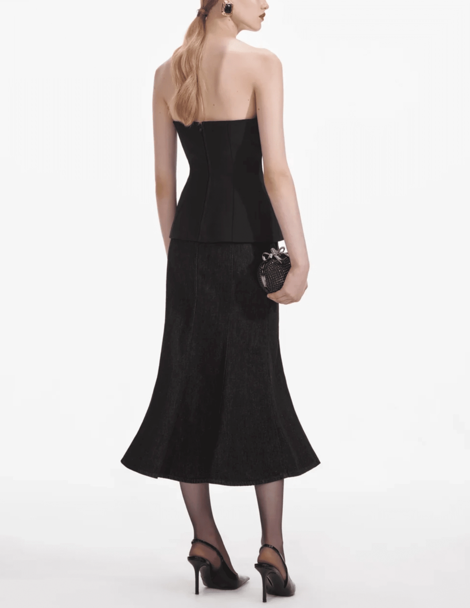 Self-Portrait Crepe Corsage Top SALE Everyday Wear Everyday Outfit