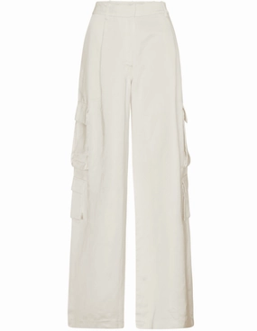 Self-Portrait High Rise Satin Cargo Trouser SALE HighWaistSupport