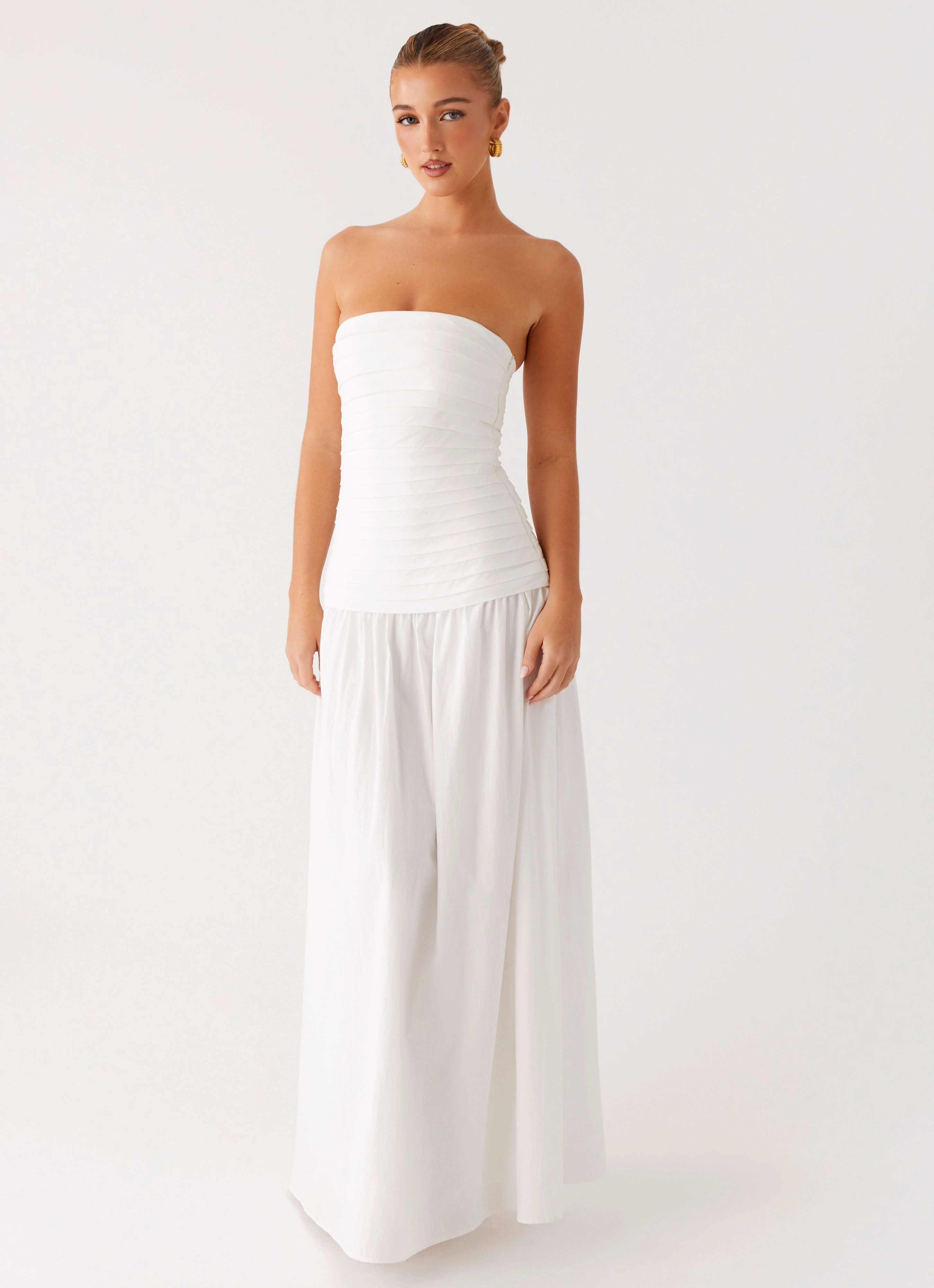 Summer Mood Clean Base Tyrah Maxi Dress - White