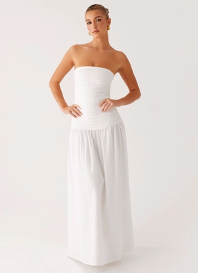 Tyrah Maxi Dress - White Timeless Energy Quick Layer