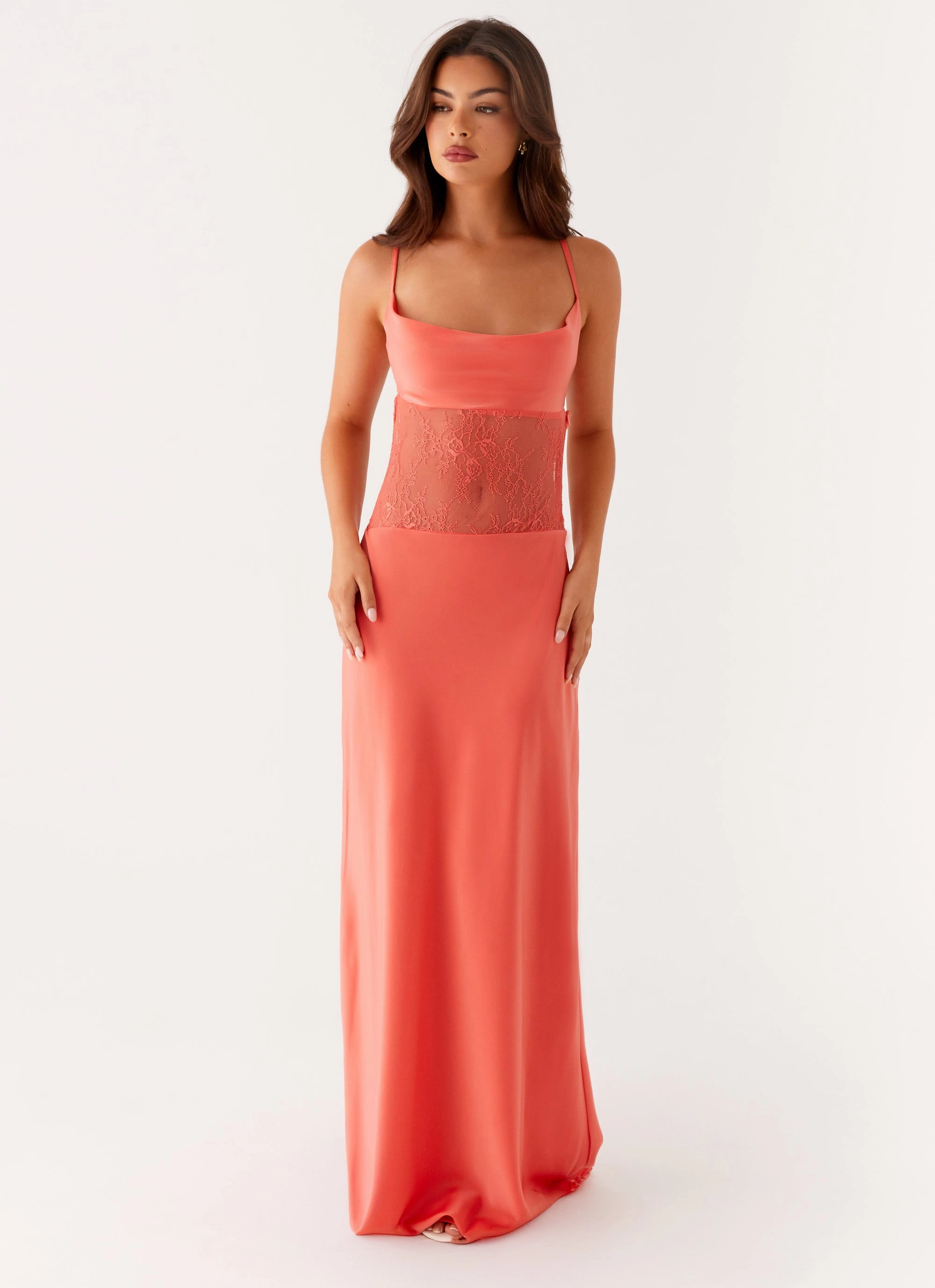 Water-resistant Shae Maxi Dress - Tangerine