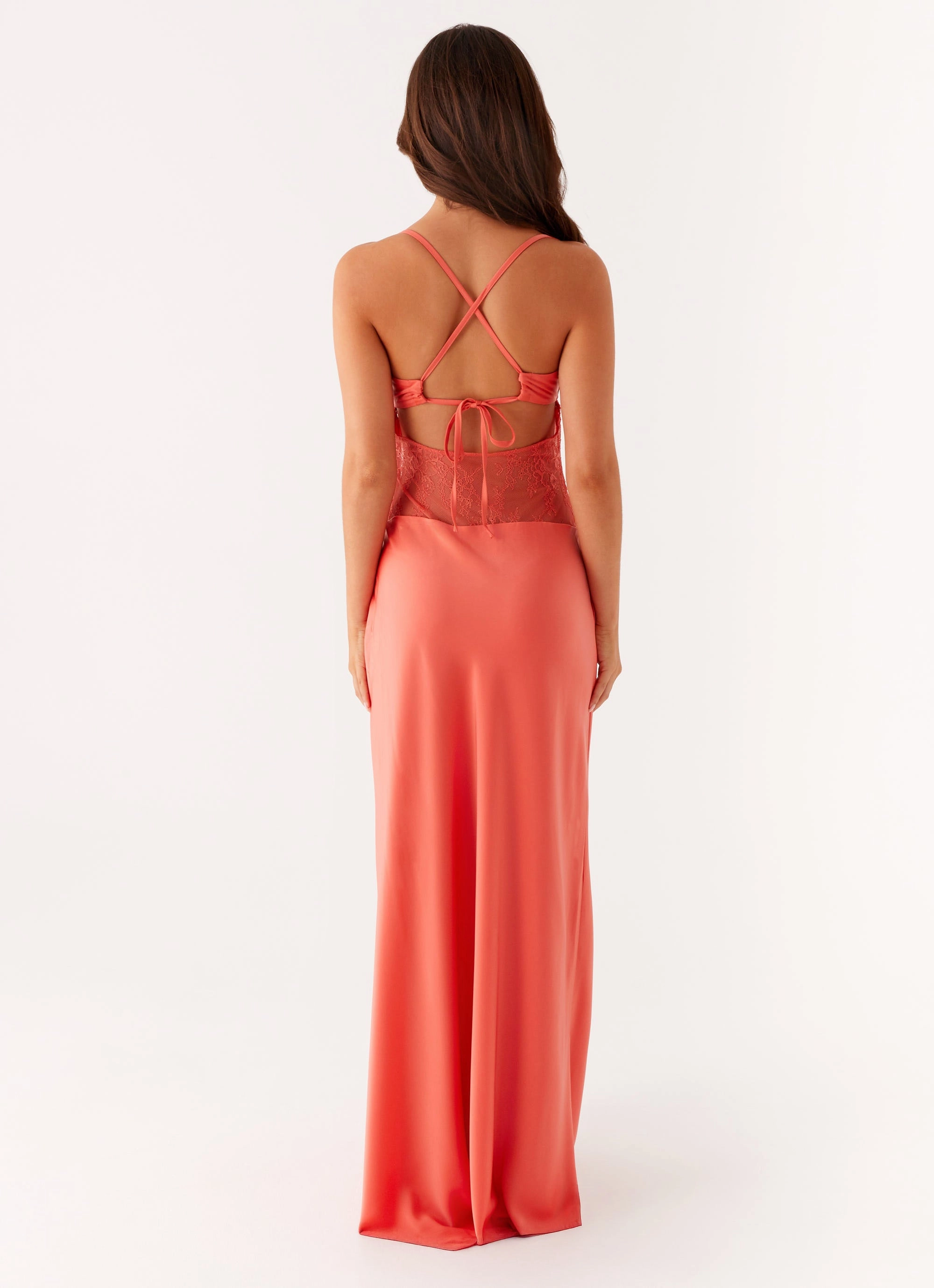Sleek Flex Shae Maxi Dress - Tangerine