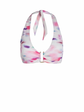 Tropical Holiday Shana Top In Hazy Ikat Ivory