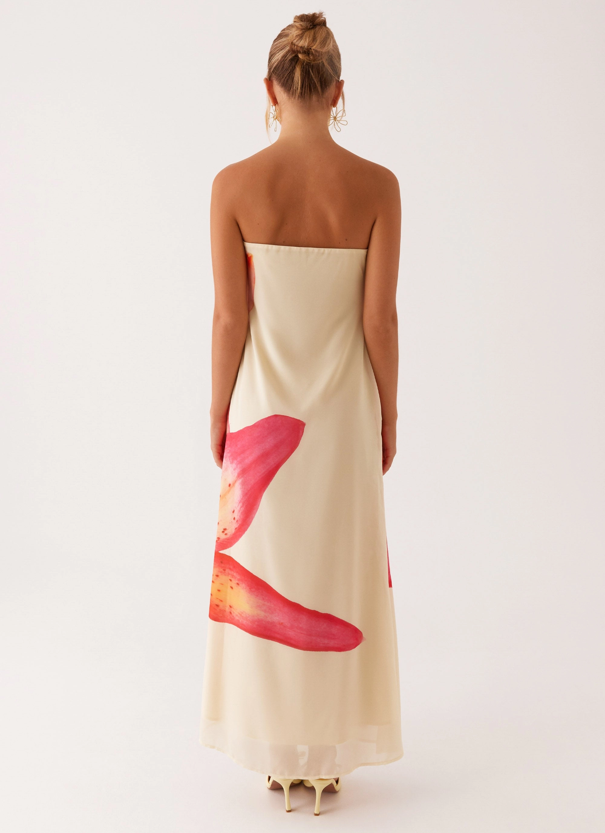 Darcy Maxi Dress - Yellow Floral Simple Style Refined Presence