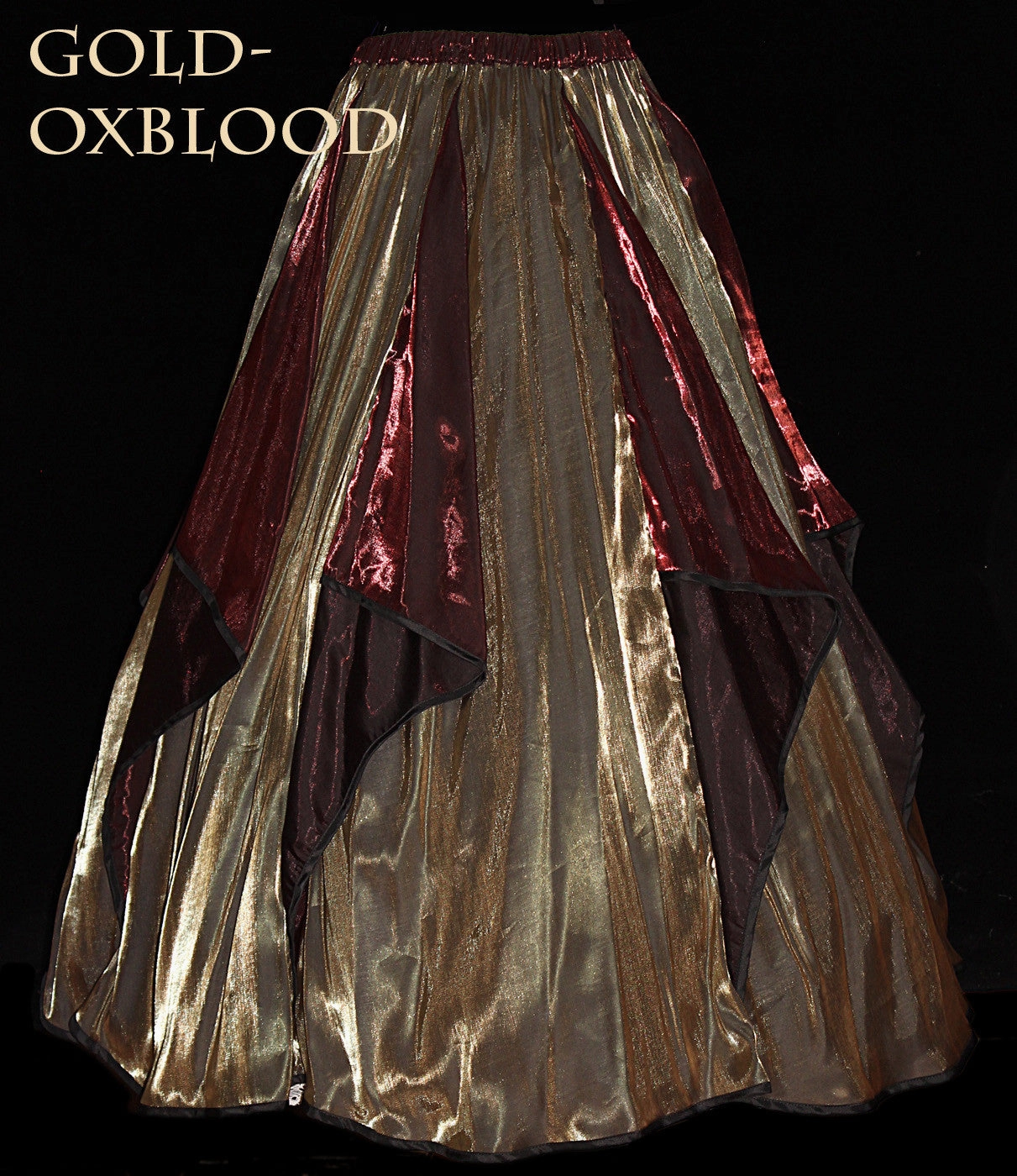 elastic waistband Shimmer Scroll Skirt