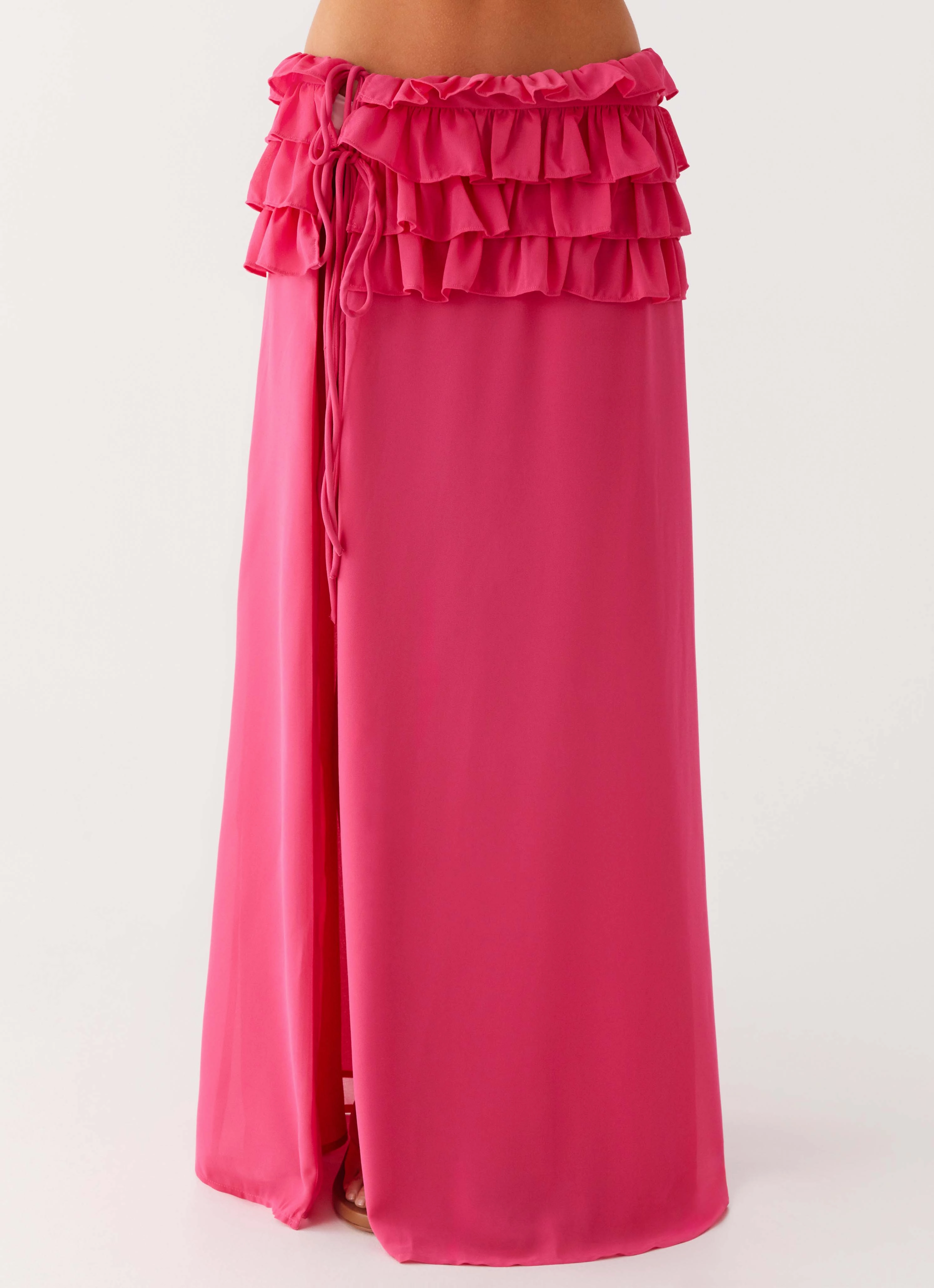 Boho-Chic Smooth Edge Finish Shirin Sarong - Hot Pink