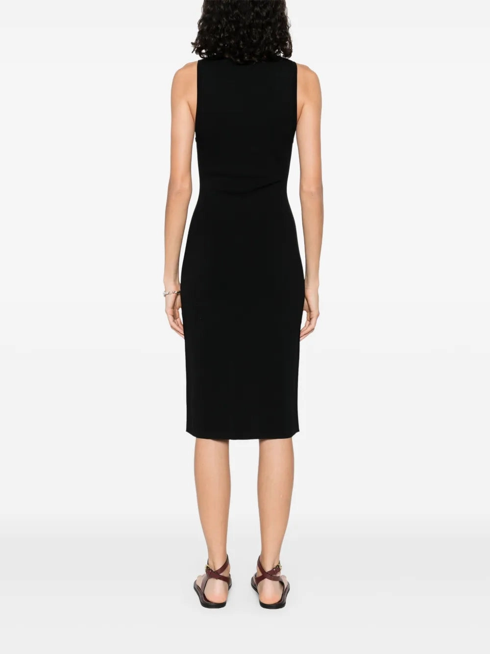 Short Tank Dress in Black Flattering Silhouette Wear