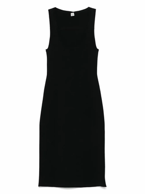 Day Ready Look Indoor Event Short Tank Dress in Black