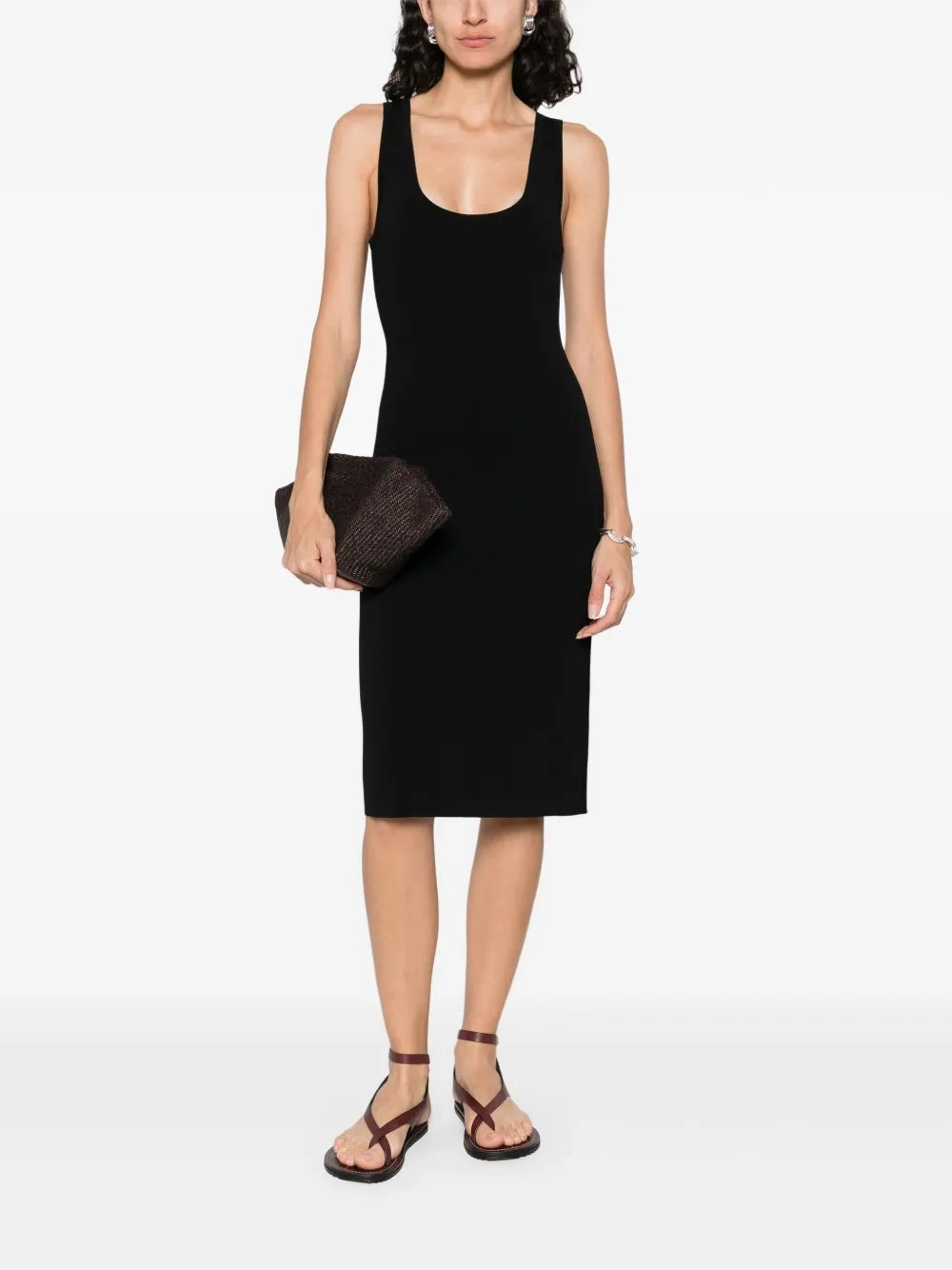 Fashionable Wear Short Tank Dress in Black