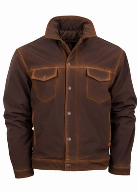 STS Ranchwear Womens Brumby Brown Polyester Softshell Jacket Reinforced Hems Auxiliary Attachment Points