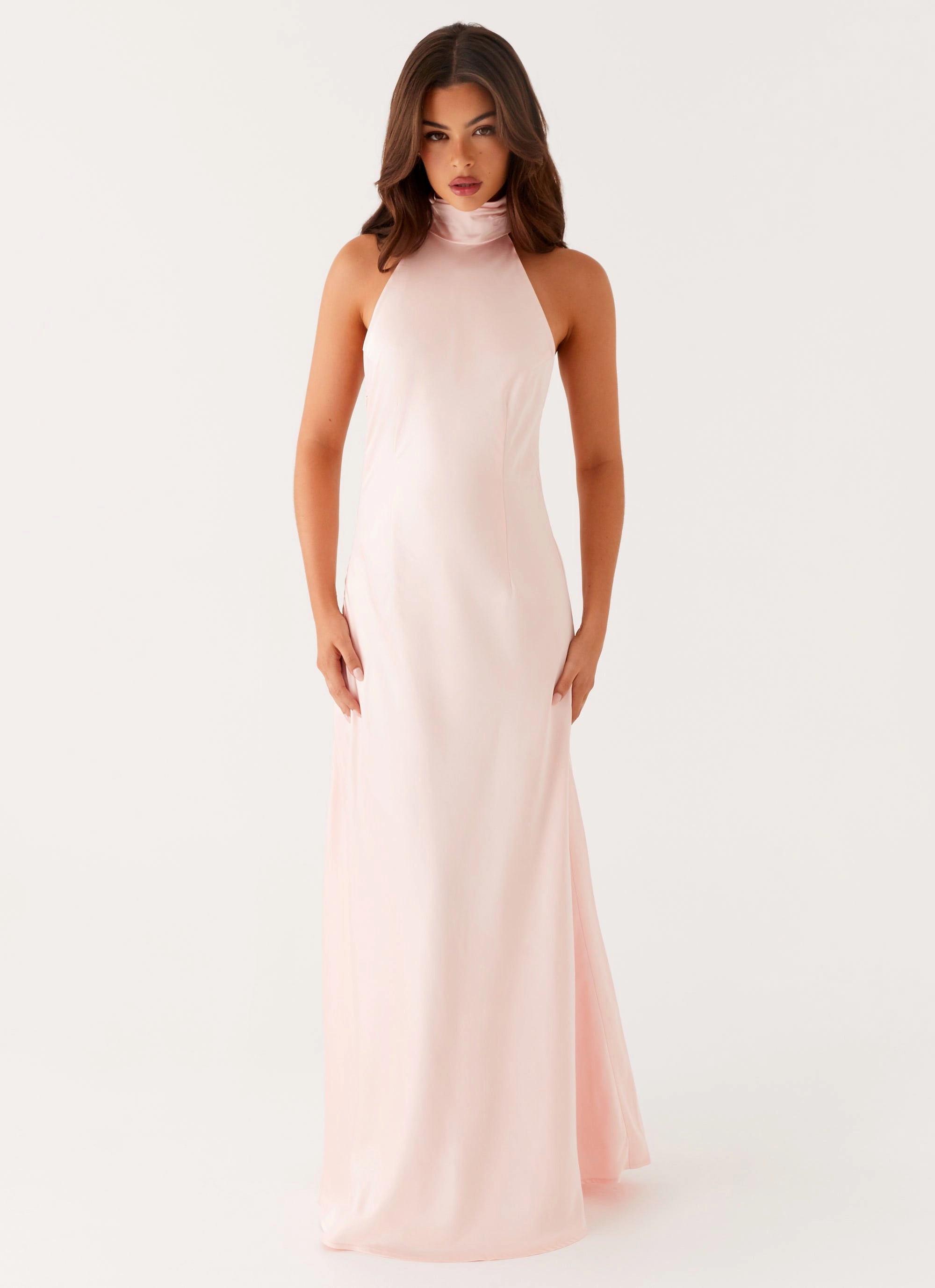 Minimal Tone Siani Backless Maxi Dress - Pink