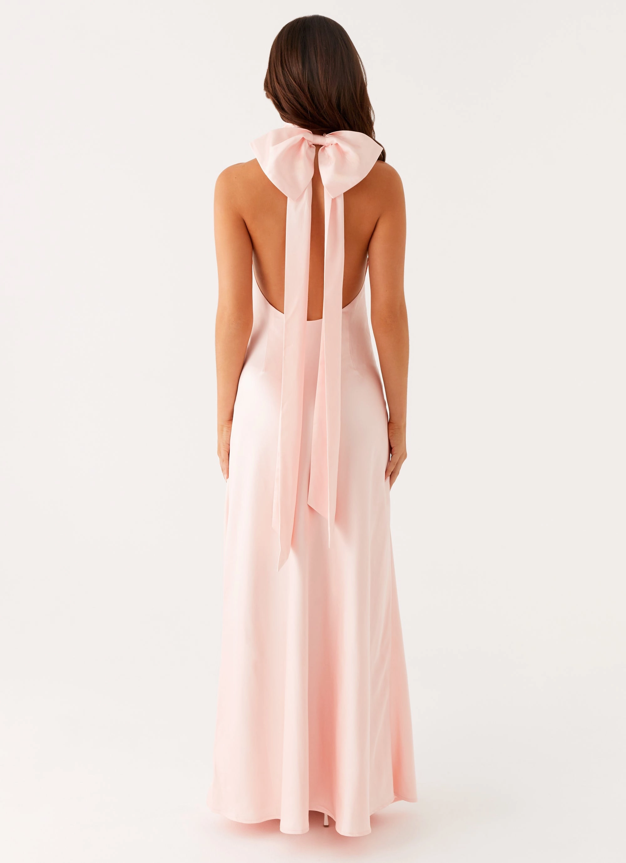 Siani Backless Maxi Dress - Pink Urban Chic Chilly Comfort