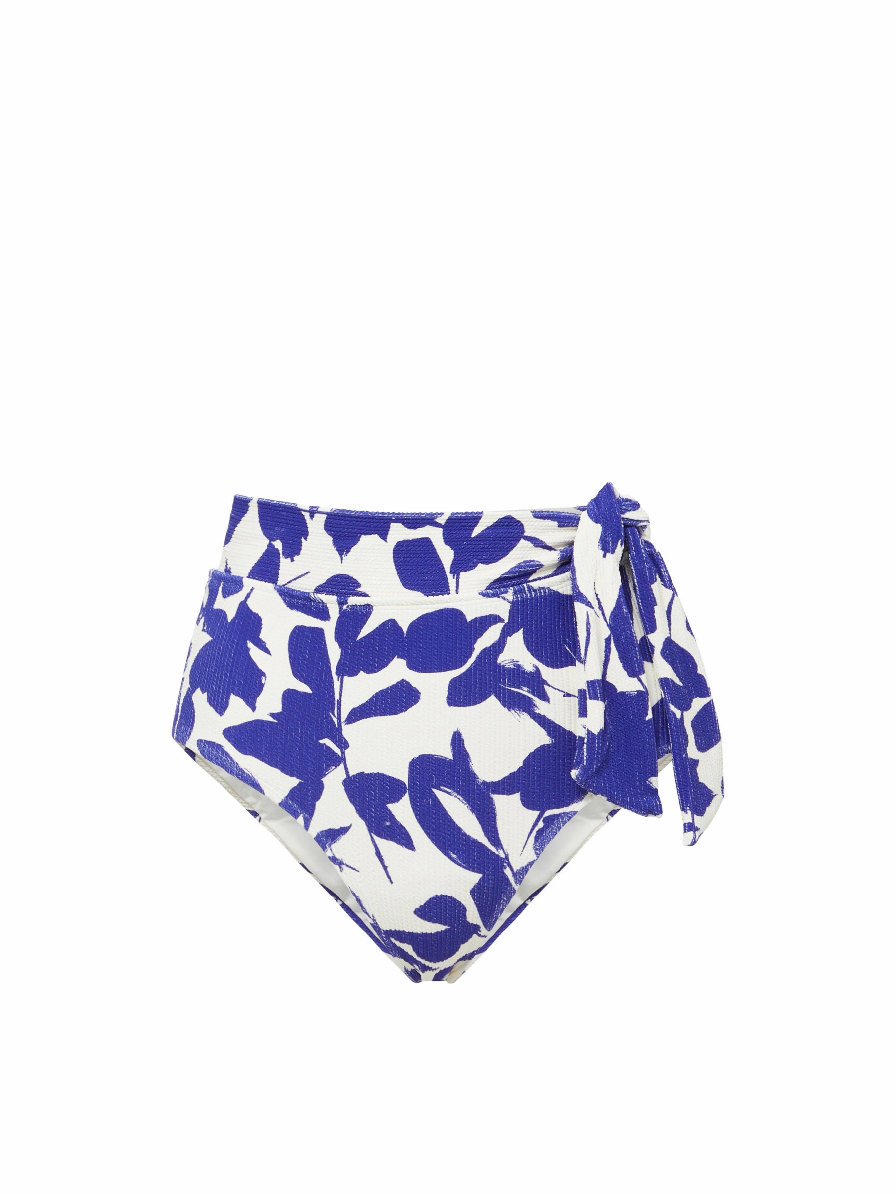 Side Tie High Waist Bottom Moraea Garden Texture Travel Essentials Durable Material