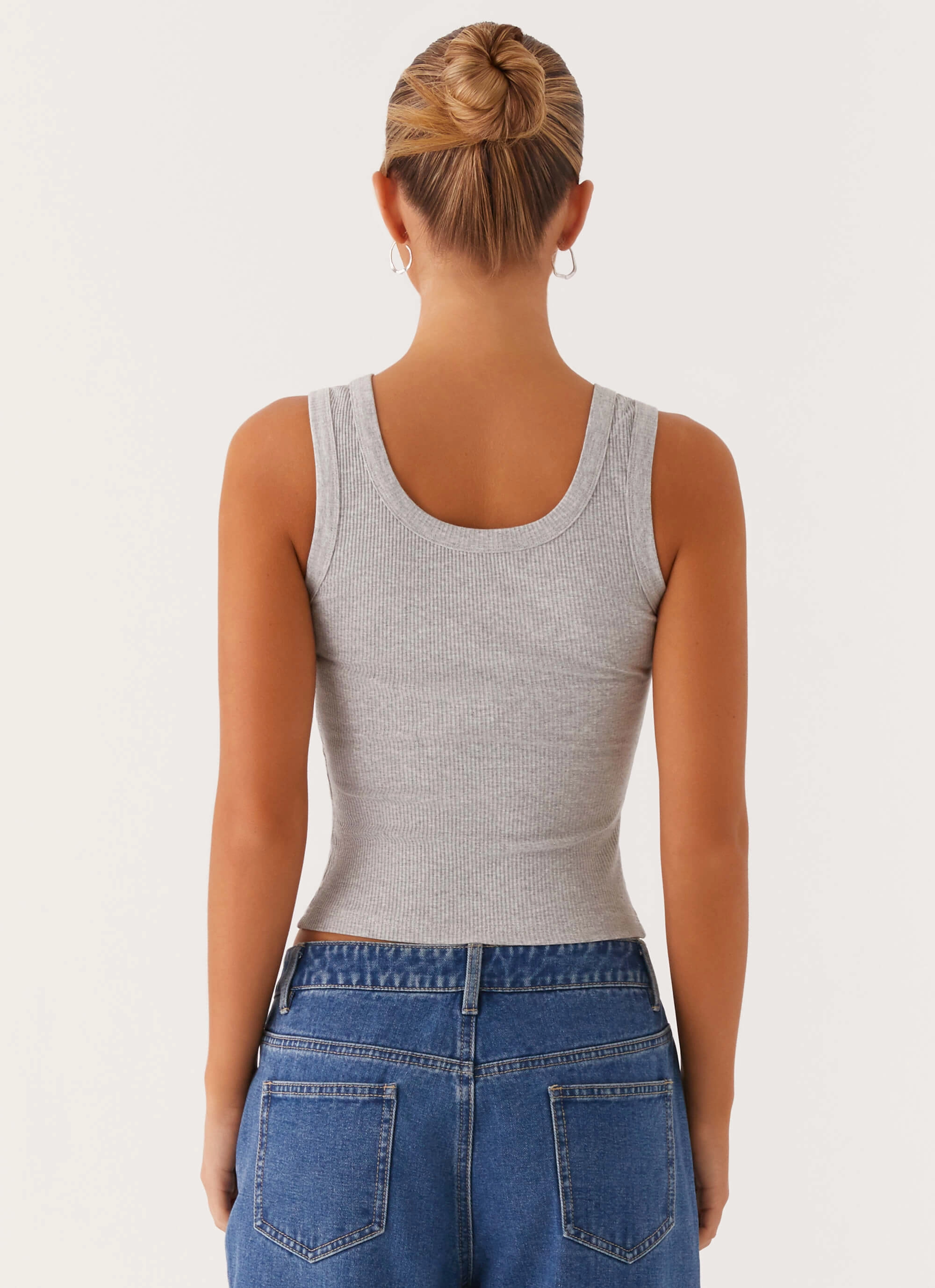 Modern Polo FlexFoamInserts Signature Tank Top - Light Grey Marle