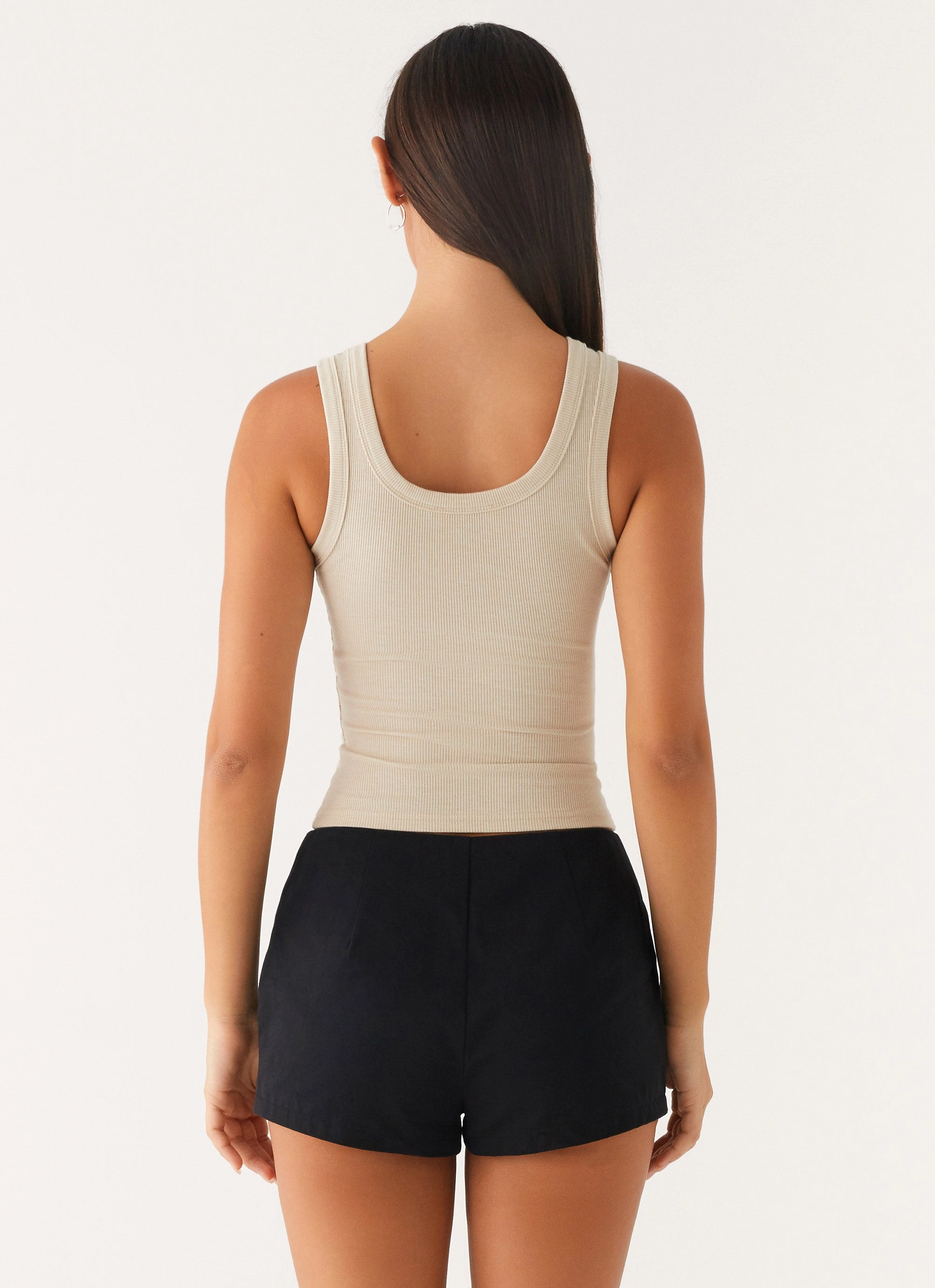 Signature Tank Top - Oatmeal LightweightLayeredFabric