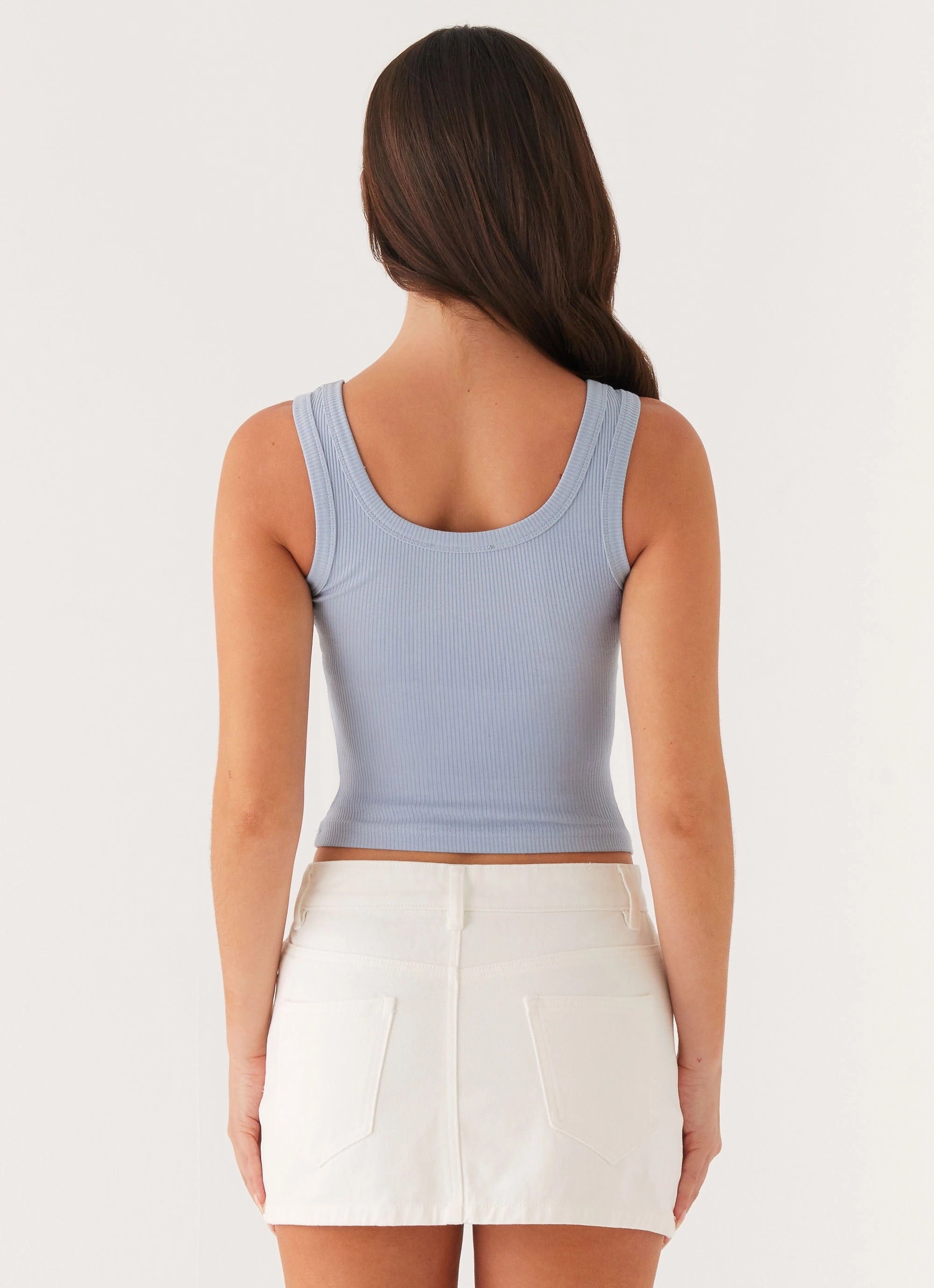 Signature Tank Top - Slate Blue AntiStaticLining LongSleeve